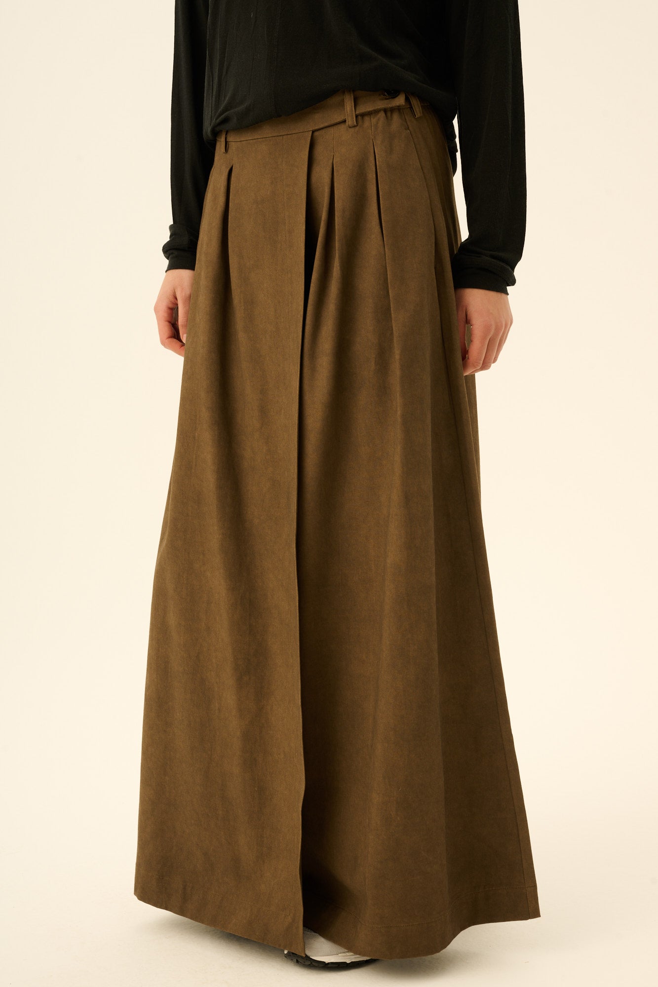 Rue de Tokyo POETRY PATINATED TWILL Skirts FADED BROWN