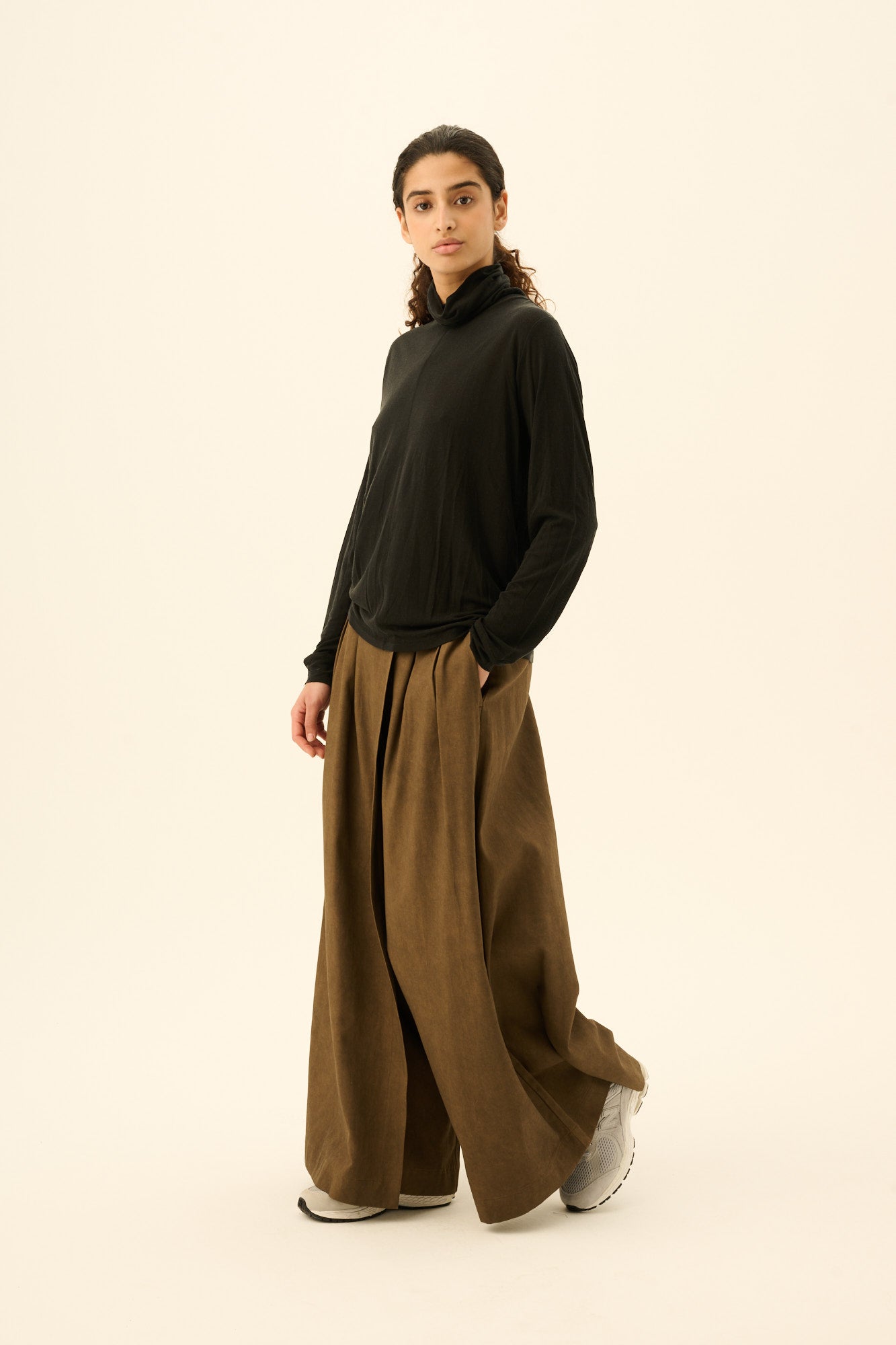 Rue de Tokyo POETRY PATINATED TWILL Skirts FADED BROWN