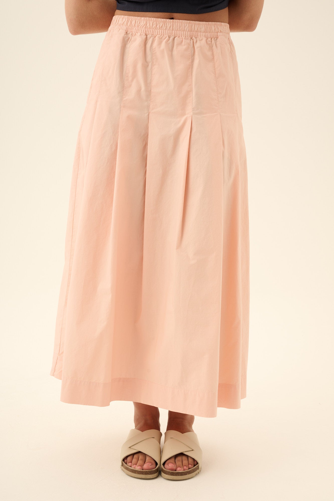 Rue de Tokyo POLLY GMTD POPLIN Skirts BEIGE ROSE