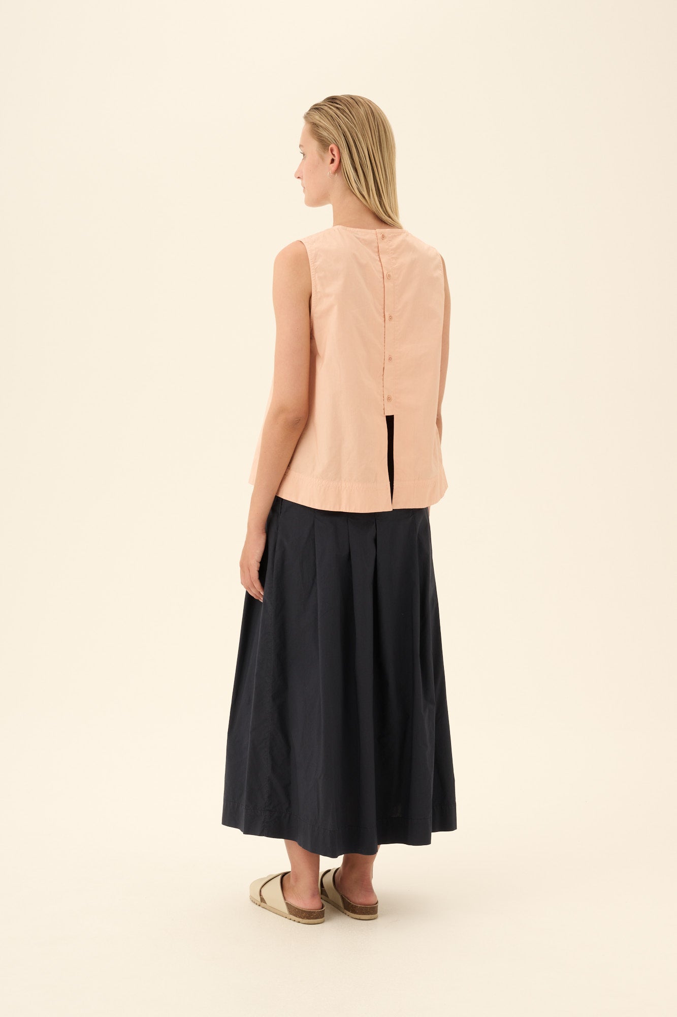 Rue de Tokyo POLLY GMTD POPLIN Skirts DARK NAVY