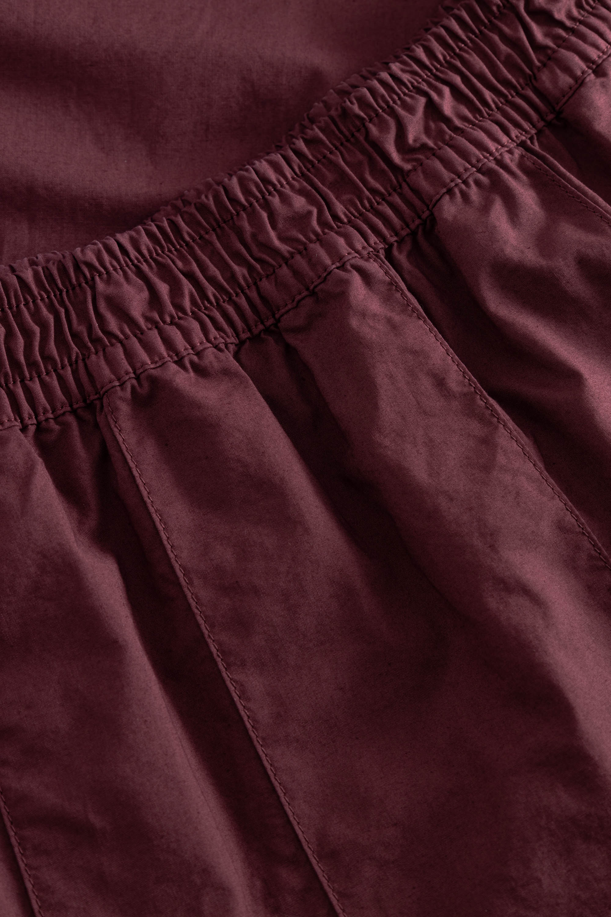 Rue de Tokyo POLLY ORGANIC GARMENT DYED POPLIN Skirts BURGUNDY