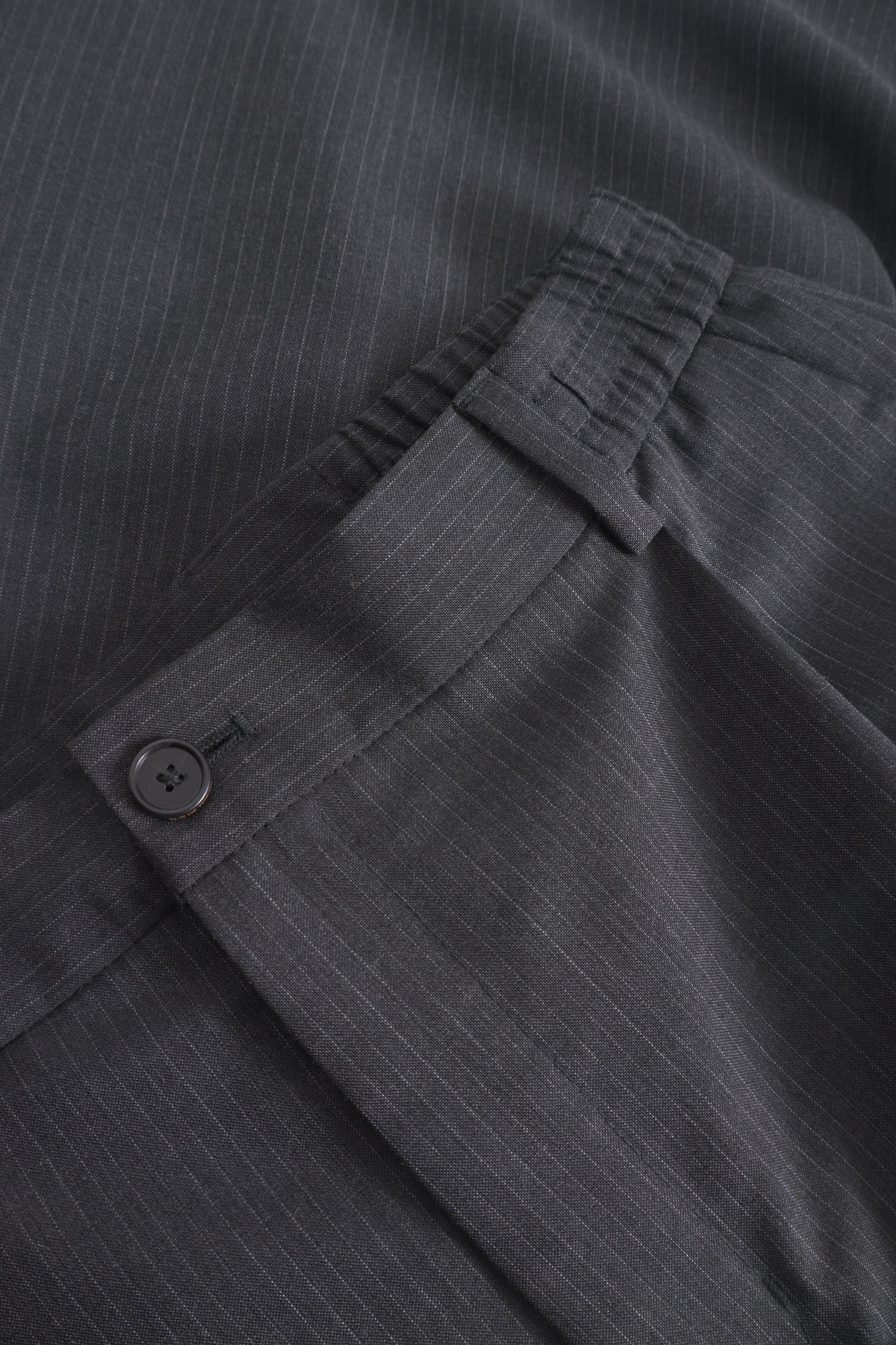 Rue de Tokyo POLL WOOL PINSTRIPE PANTS GREY PIN STRIPE