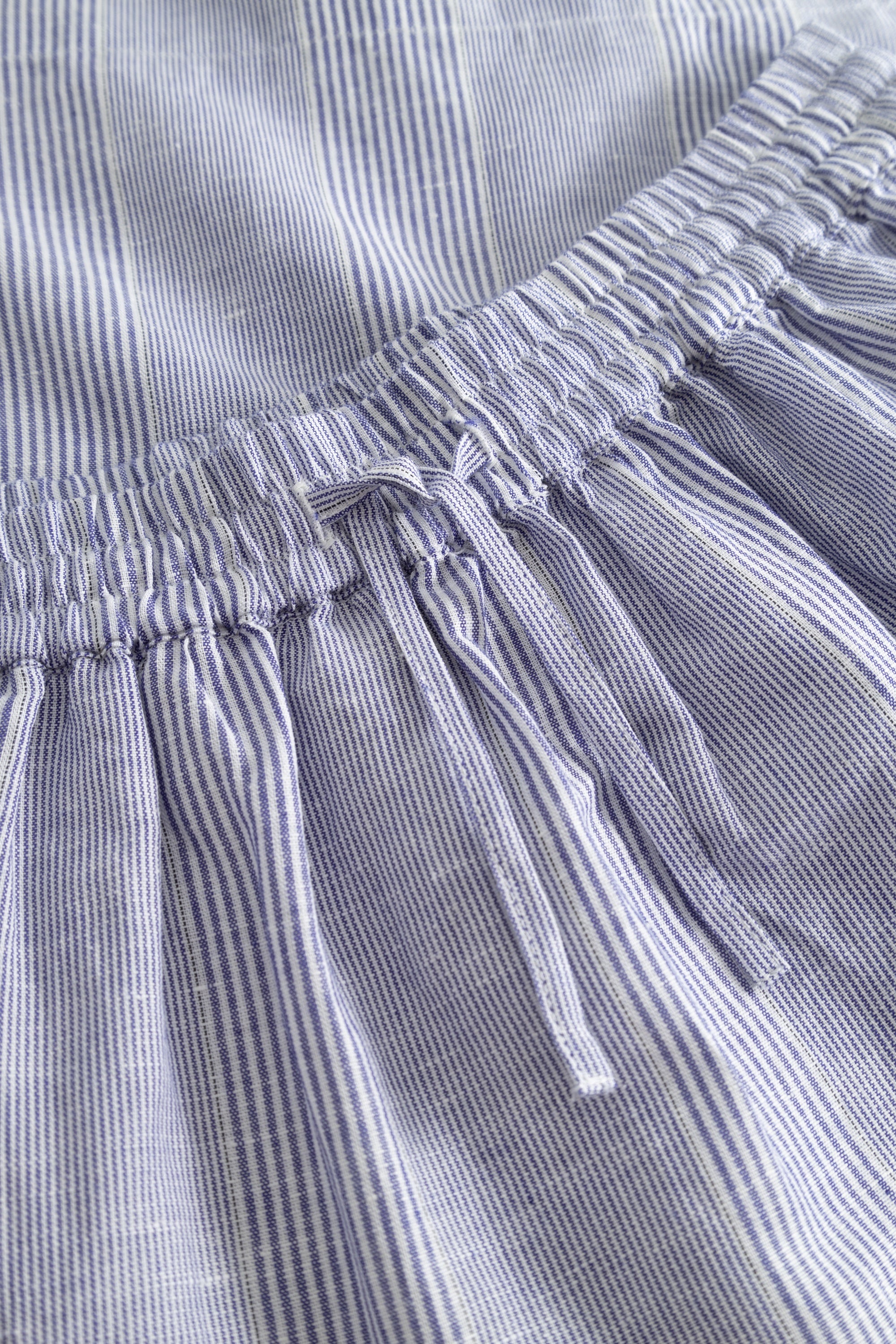 Rue de Tokyo PORUKA LIGHT LINEN STRIPE Skirts BLUE DUAL STRIPE