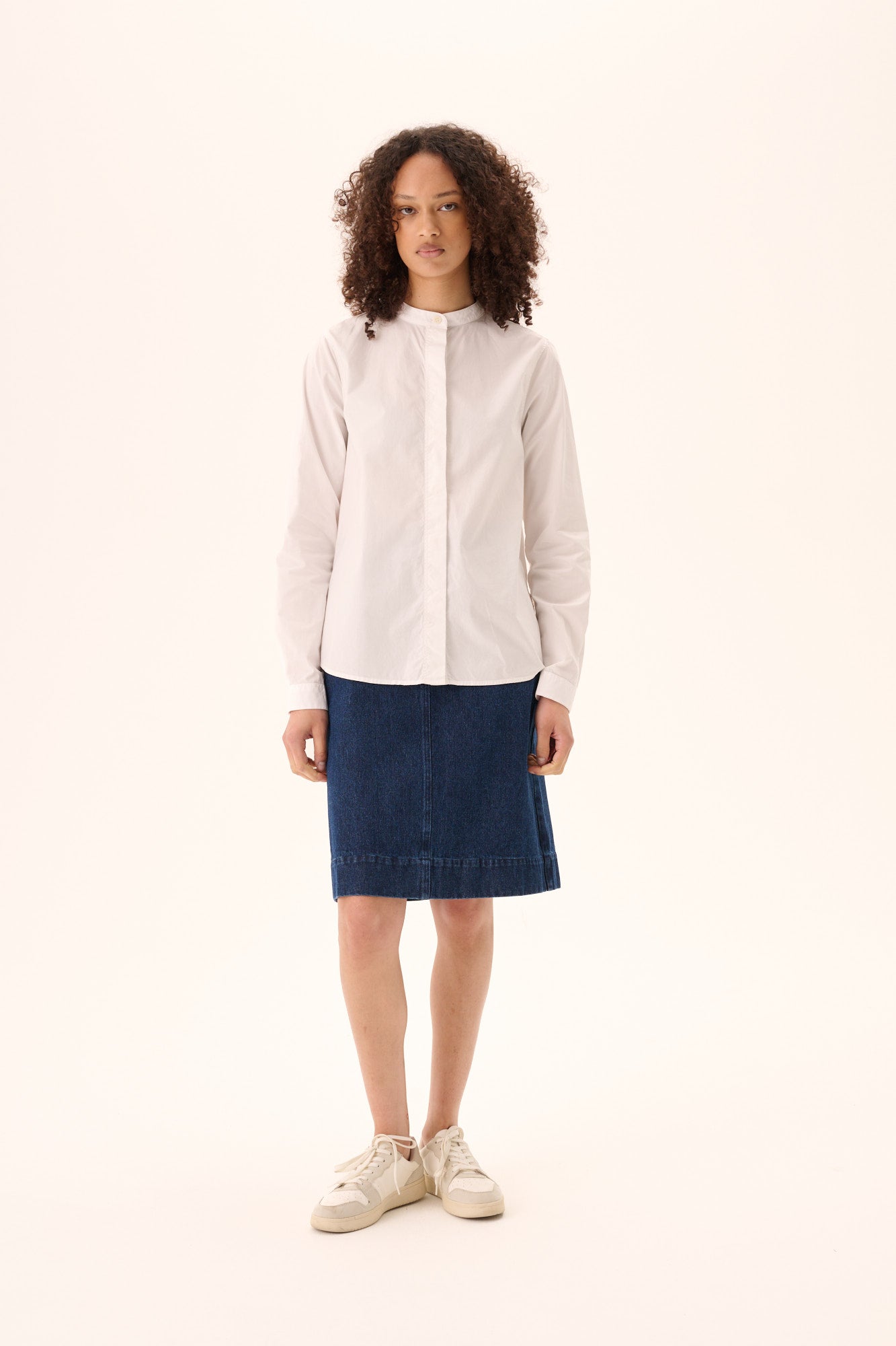 Rue de Tokyo POSIE ORGANIC HEAVY DENIM Skirts Dark Denim