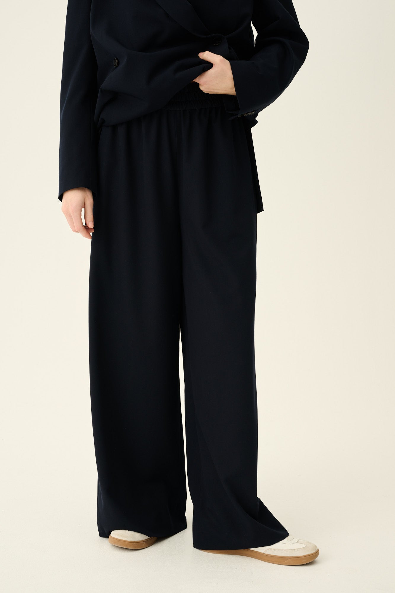 Rue de Tokyo PRISILA SOLID TAILORING Pants NAVY