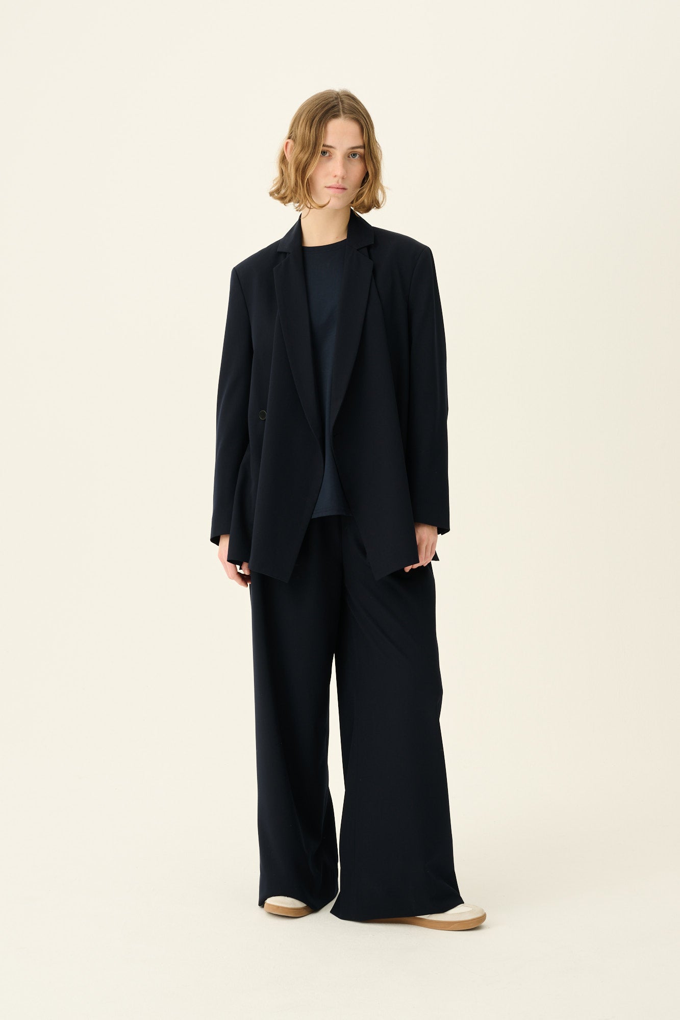 Rue de Tokyo PRISILA SOLID TAILORING Pants NAVY