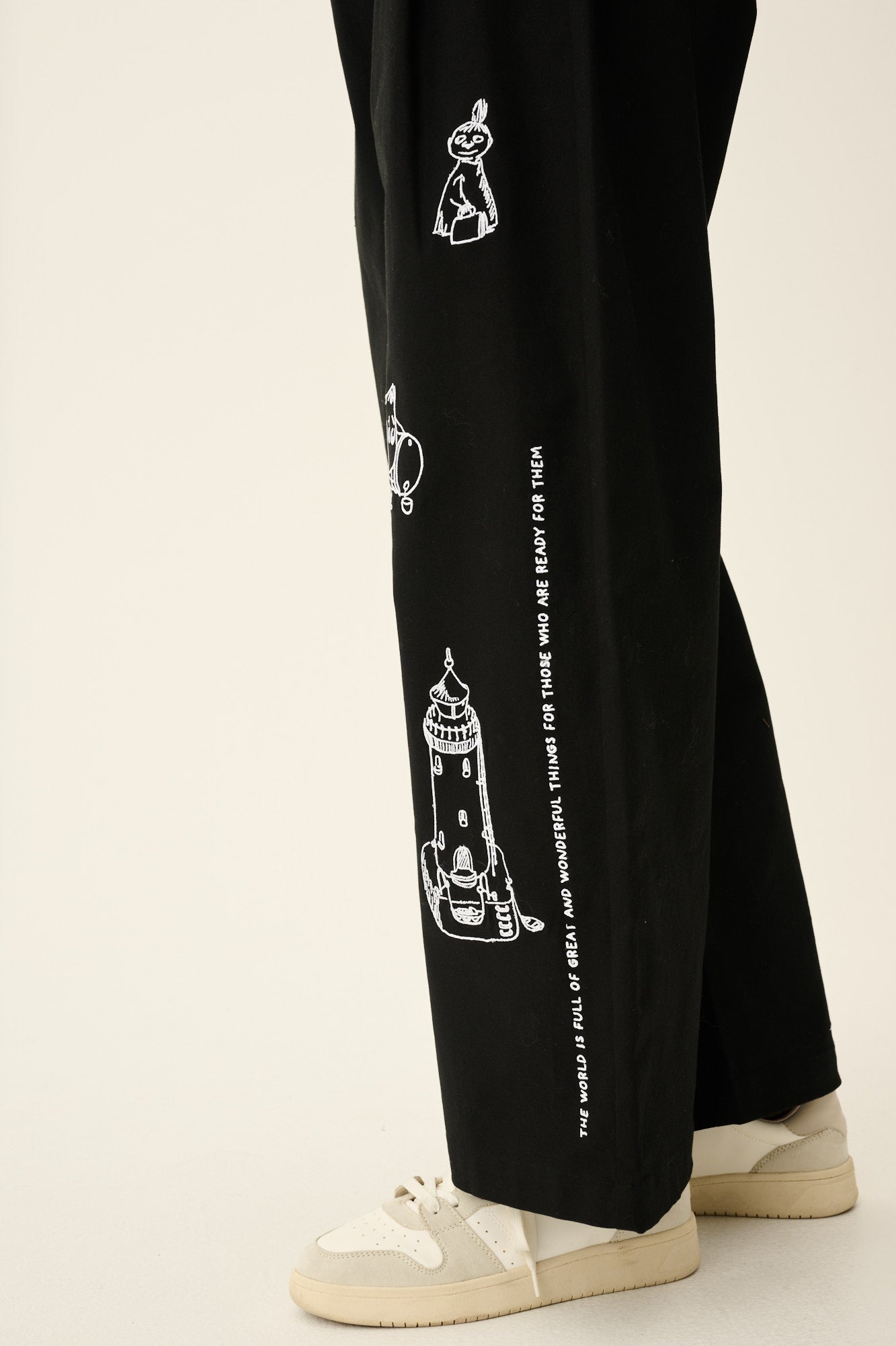 Rue de Tokyo PRUDIE MOOMIN TWILL EMBROIDERY Pants