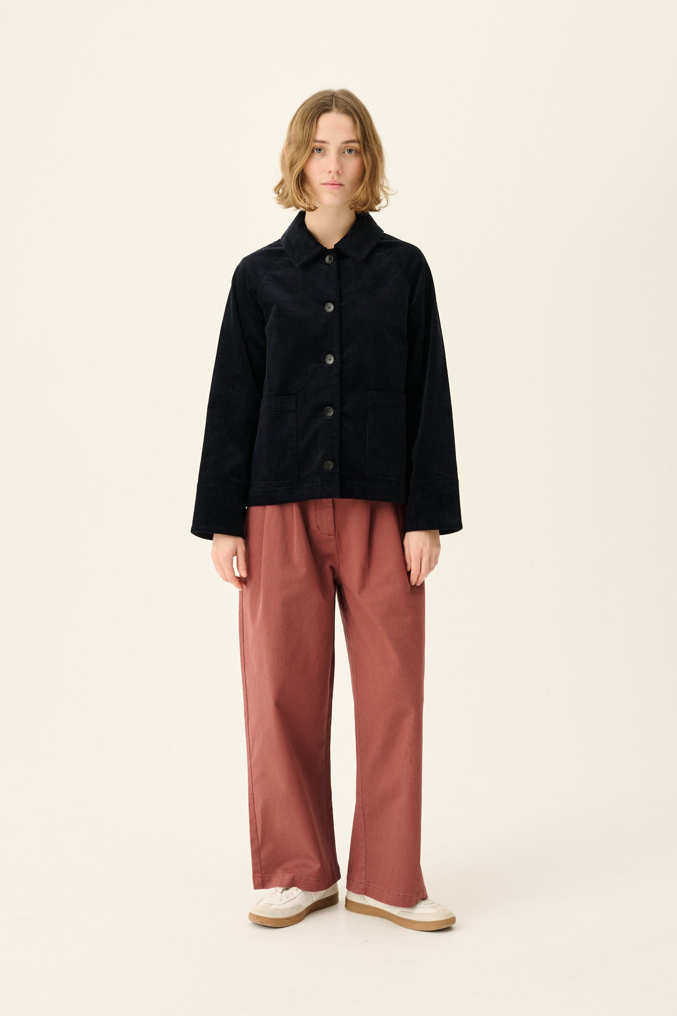 Rue de Tokyo PRUDIE ORGANIC TWILL Pants BERRY ROSE