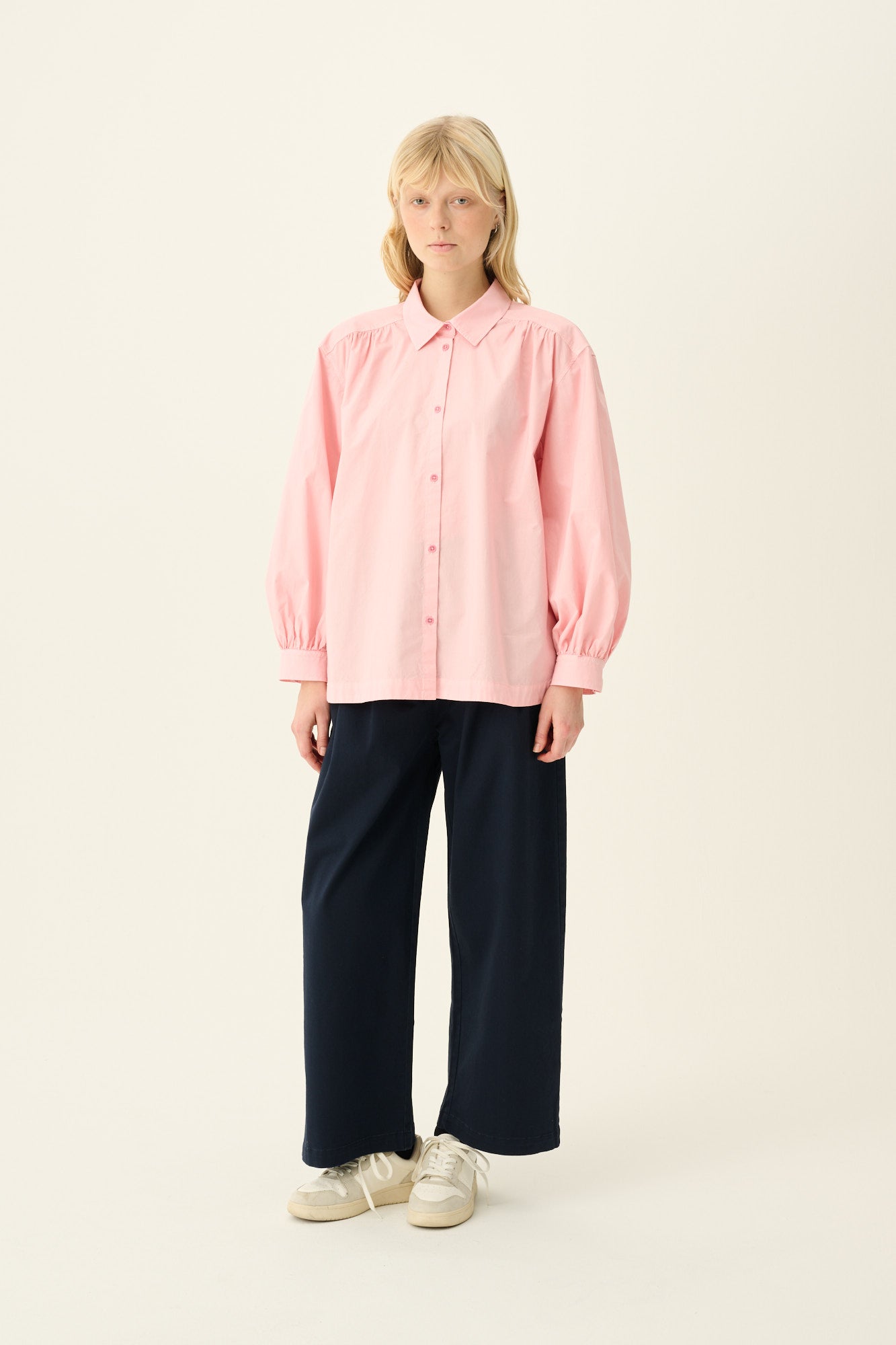 Rue de Tokyo PRUDIE ORGANIC TWILL Pants DARK NAVY