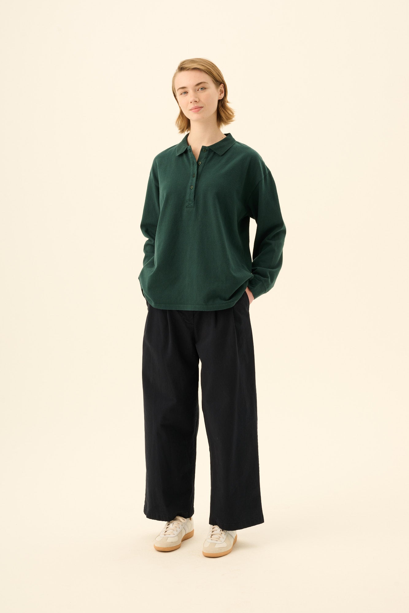 Rue de Tokyo PRUDIE PRE DYED TWILL Pants DARK NAVY