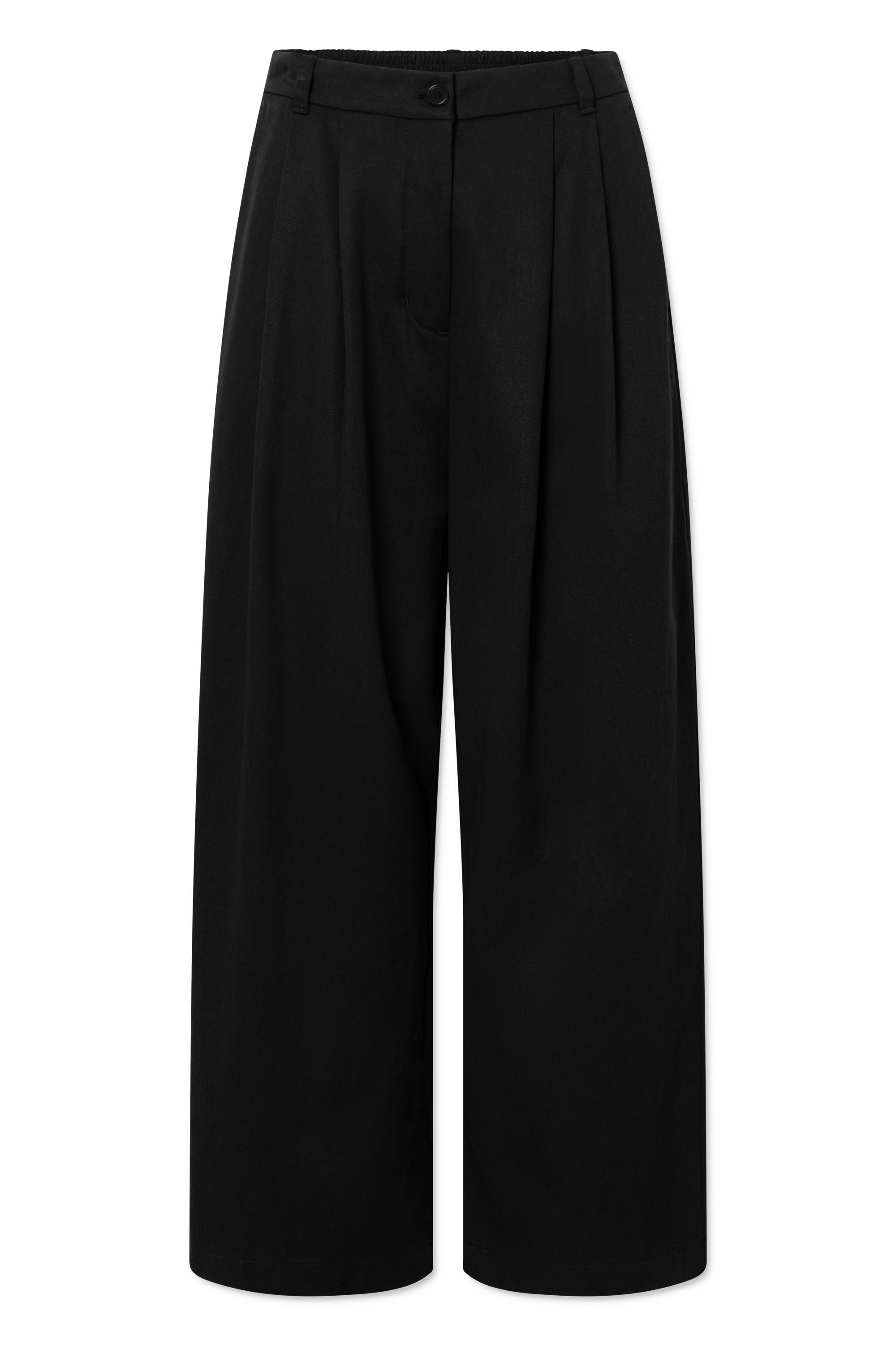 Rue de Tokyo PRUDIE SANDWASHED CT TENCEL Pants BLACK