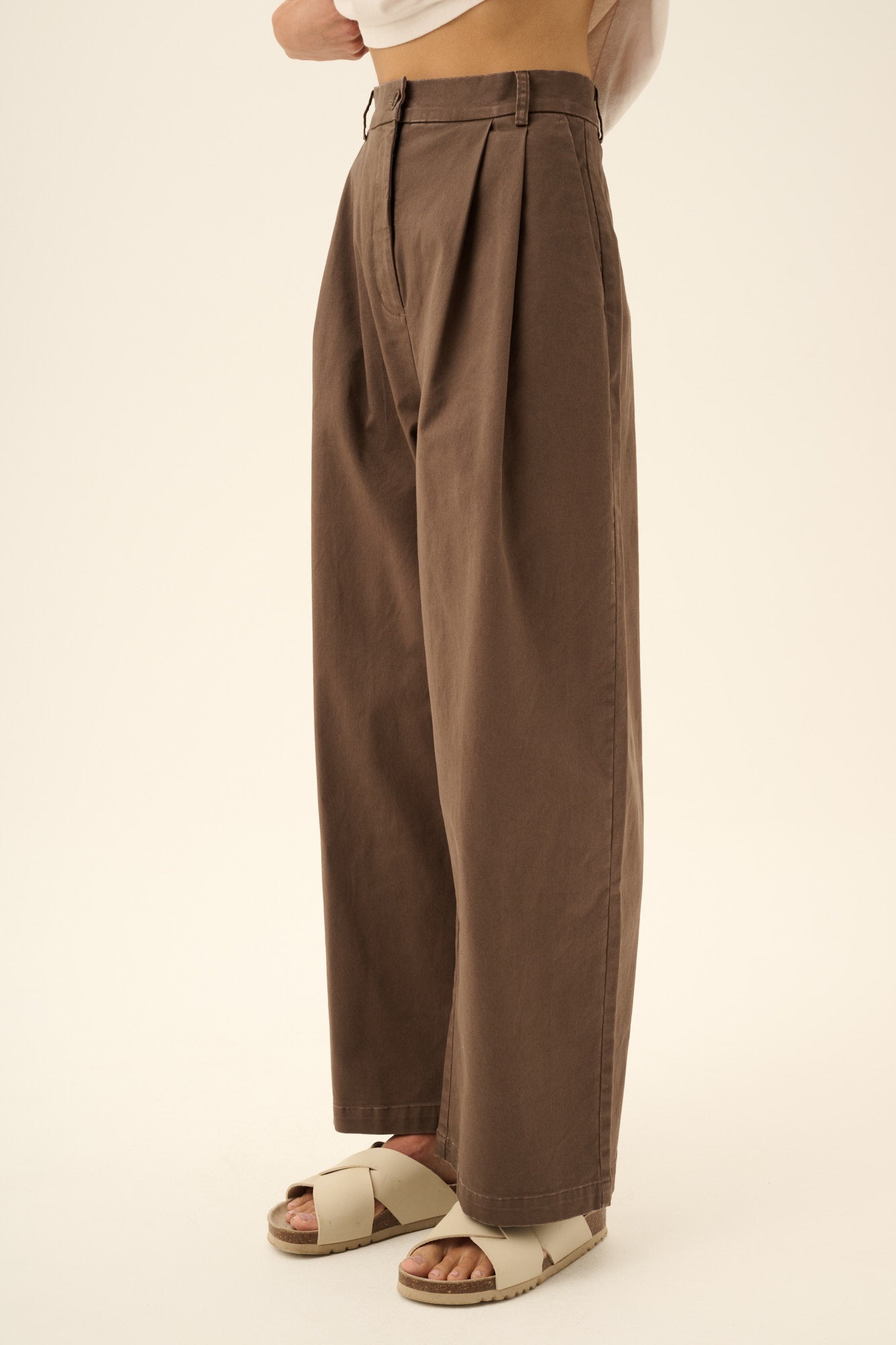 Rue de Tokyo PRUDIE TWILL Pants MALT BROWN