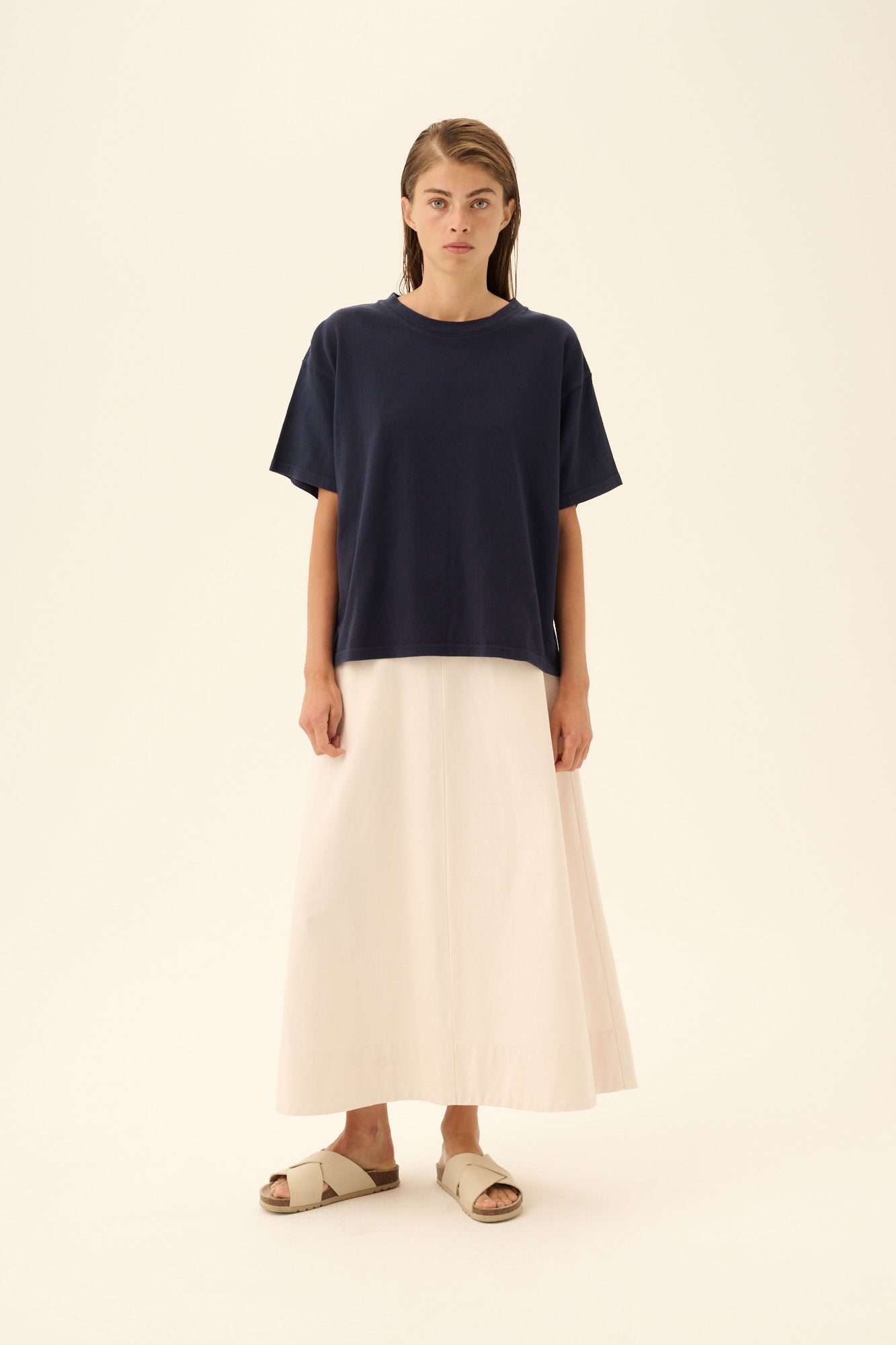 Rue de Tokyo PRYMA TWILL Skirts EGGSHELL