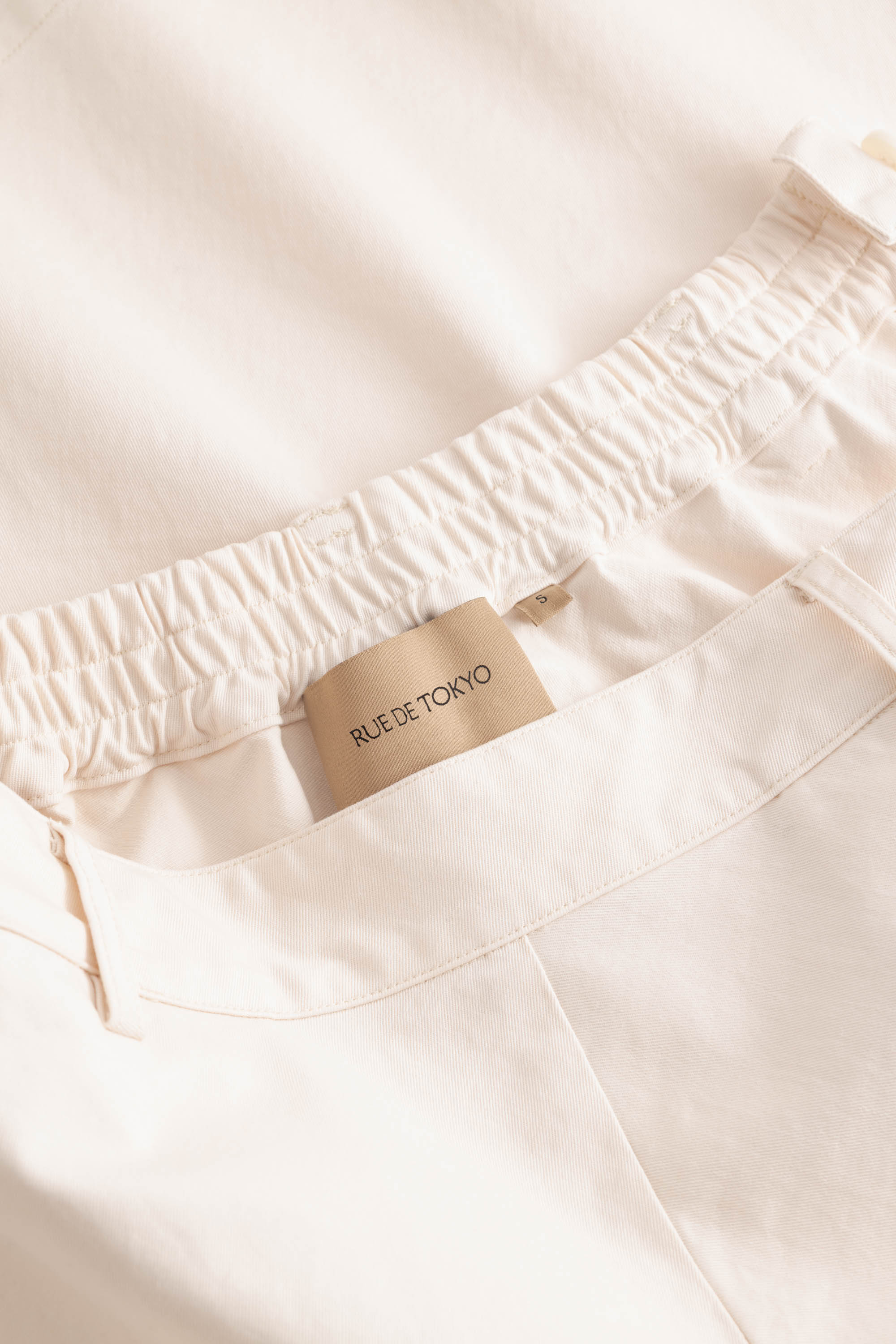 Rue de Tokyo PRYMA TWILL Skirts EGGSHELL