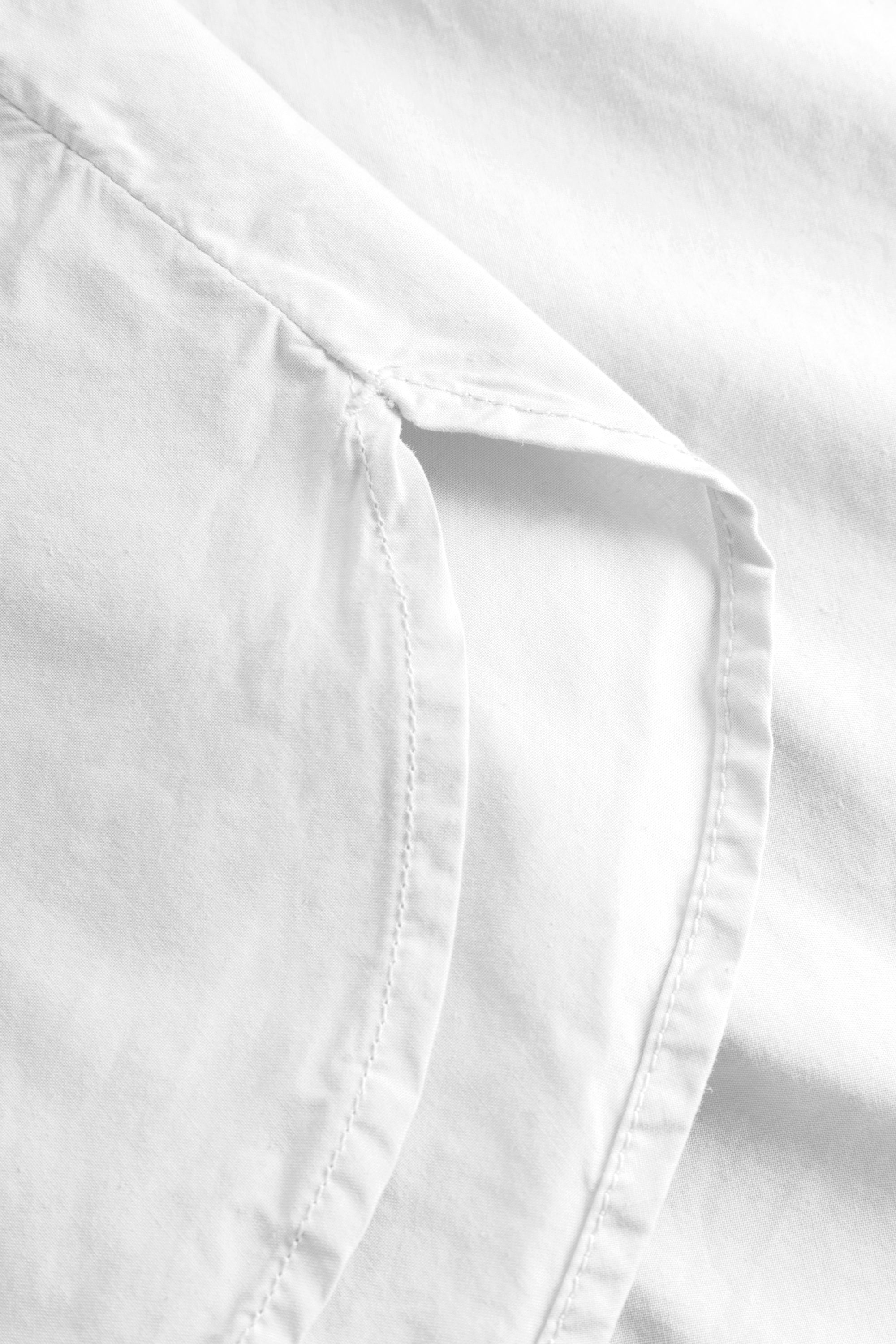 Rue de Tokyo SABINE GARMENT DYED POPLIN SHIRTS WHITE