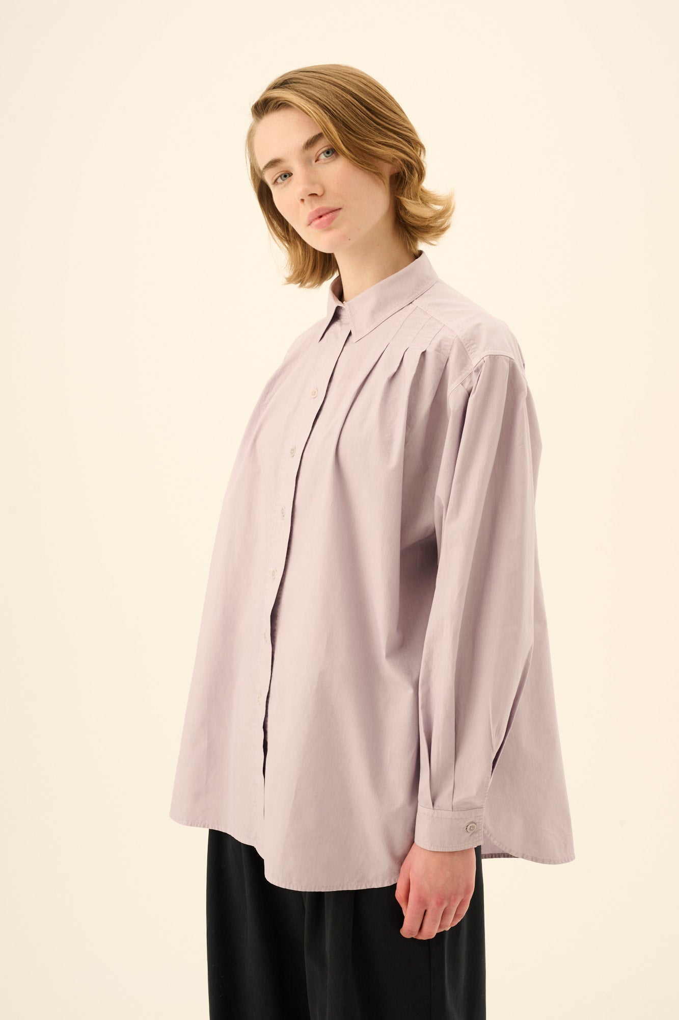 Rue de Tokyo SAEKE GMTD POPLIN Shirts VIOLET ICE
