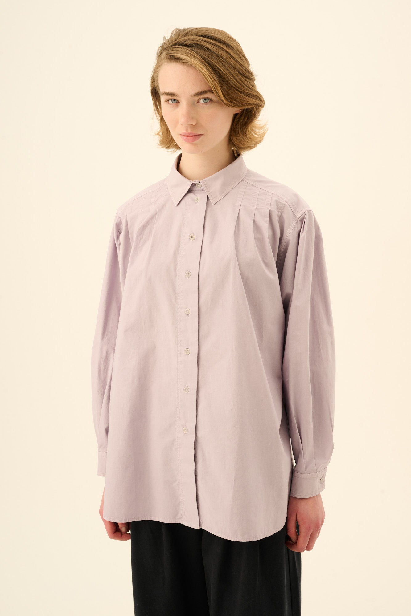 Rue de Tokyo SAEKE GMTD POPLIN Shirts VIOLET ICE