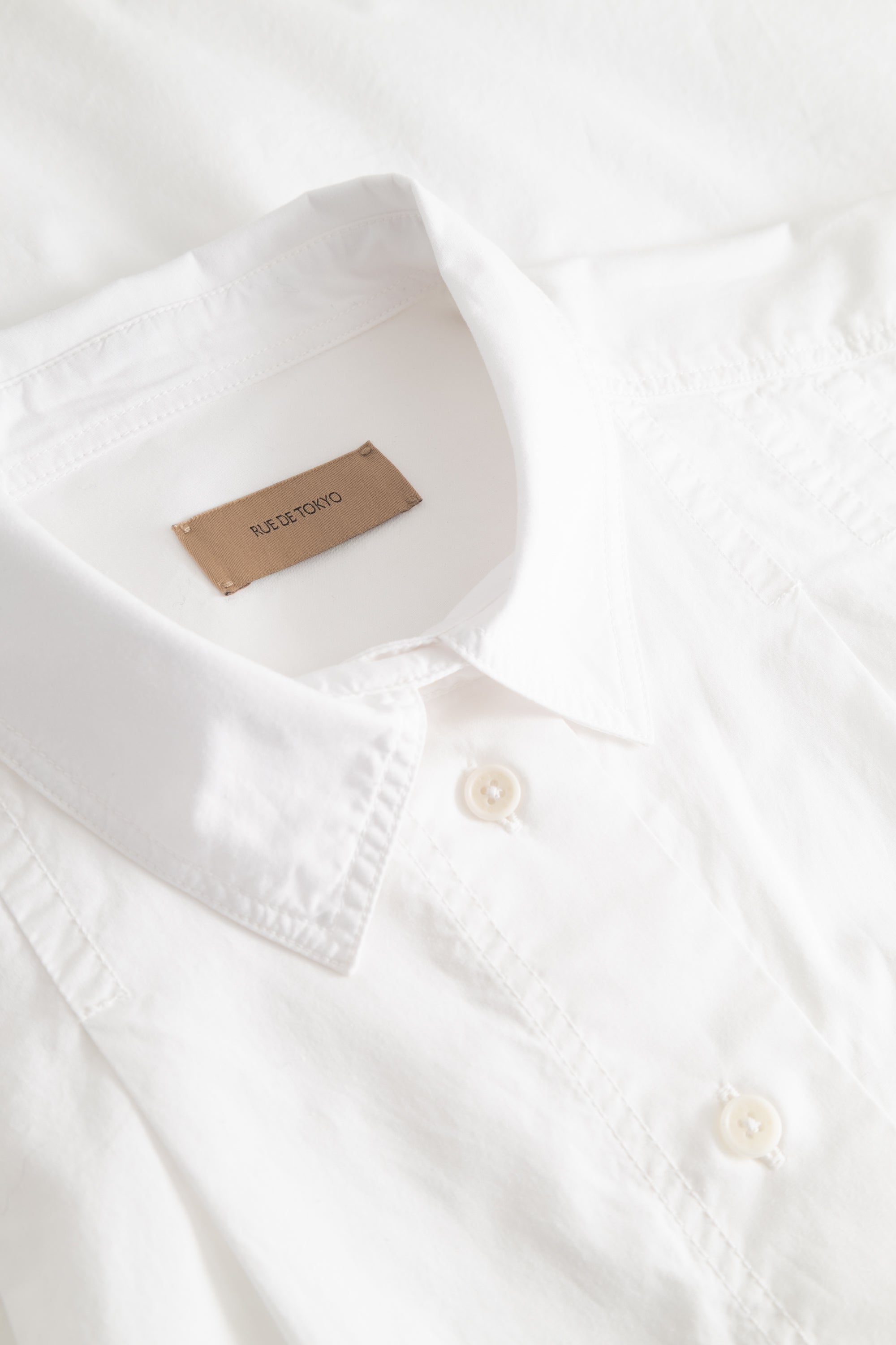 Rue de Tokyo SAEKE GMTD POPLIN Shirts WHITE