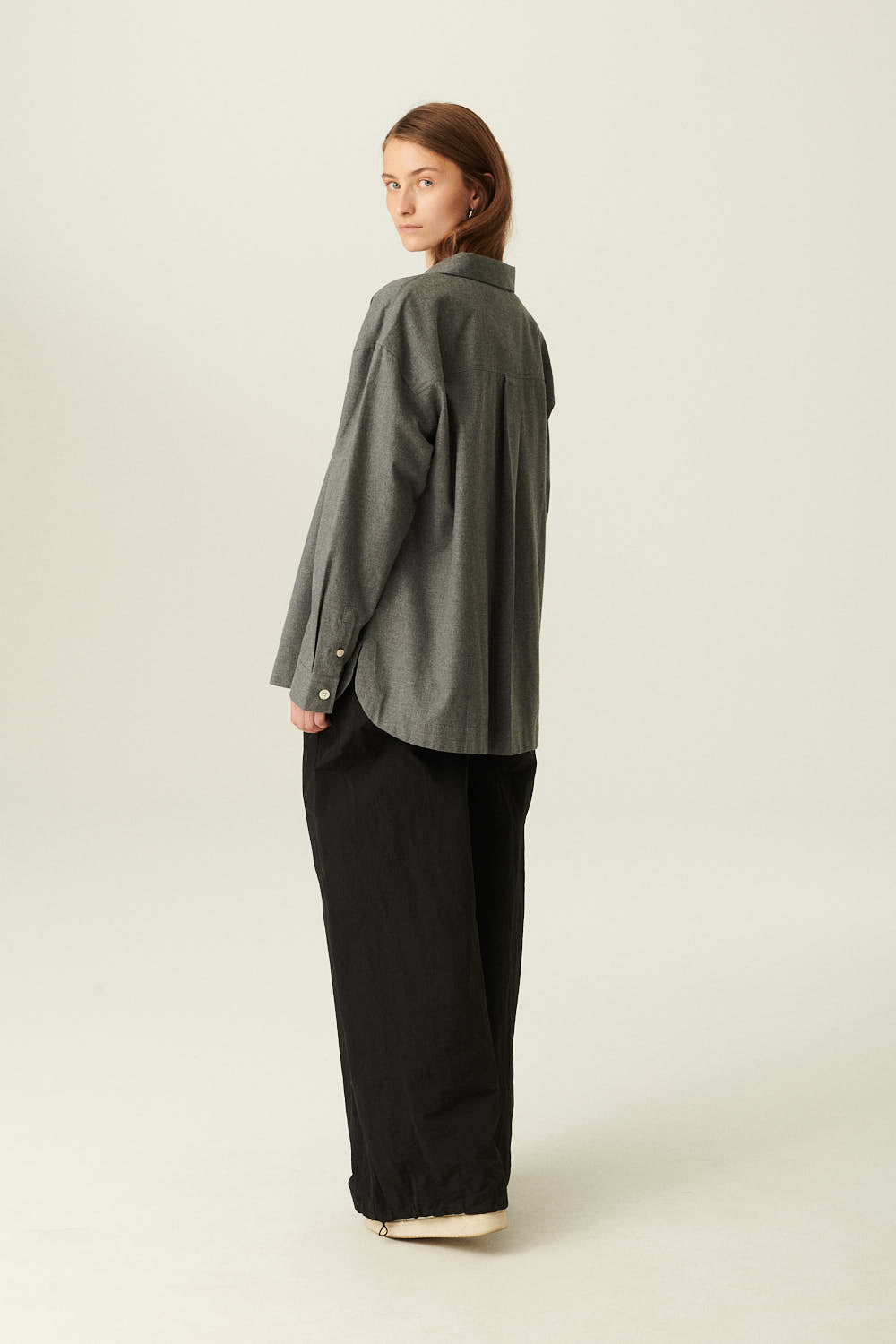 Rue de Tokyo SAFFRON SHIRT GREY MELANGE SHIRTS GREY CHECK