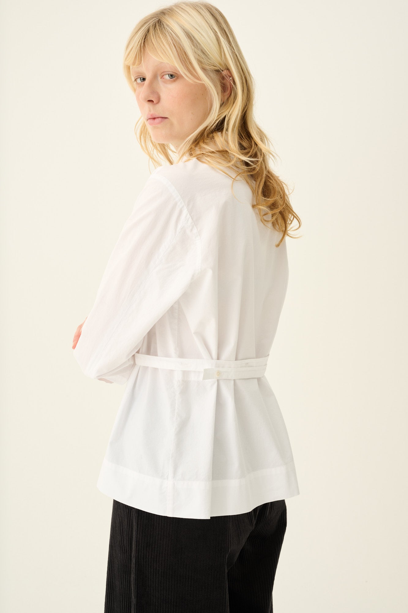 Rue de Tokyo SALOMA ORGANIC GARMENT DYED POPLIN Shirts WHITE
