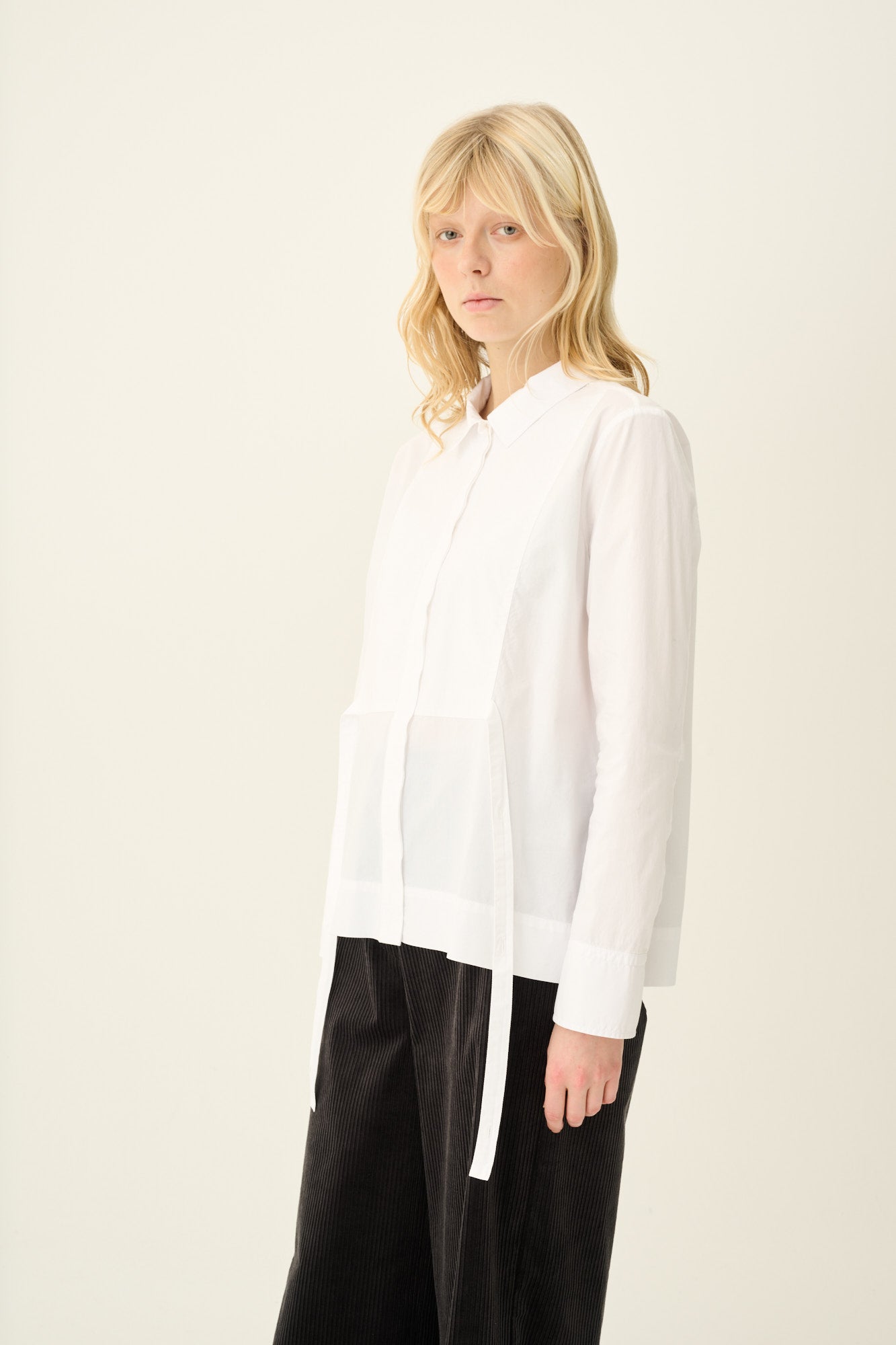 Rue de Tokyo SALOMA ORGANIC GARMENT DYED POPLIN Shirts WHITE