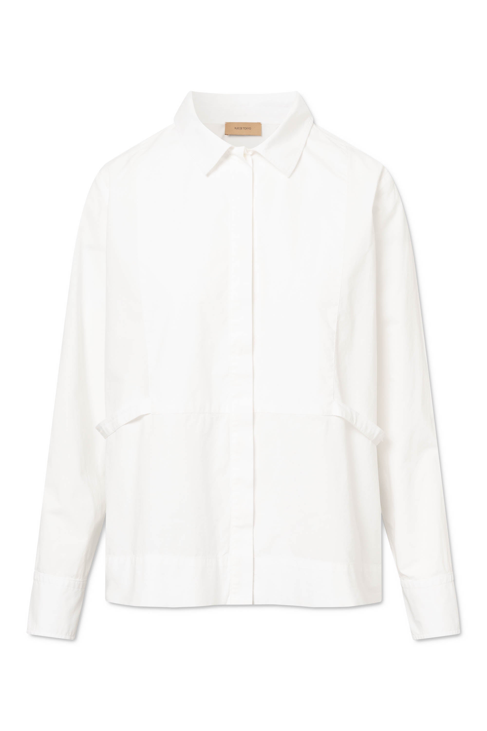 Rue de Tokyo SALOMA ORGANIC GARMENT DYED POPLIN Shirts WHITE