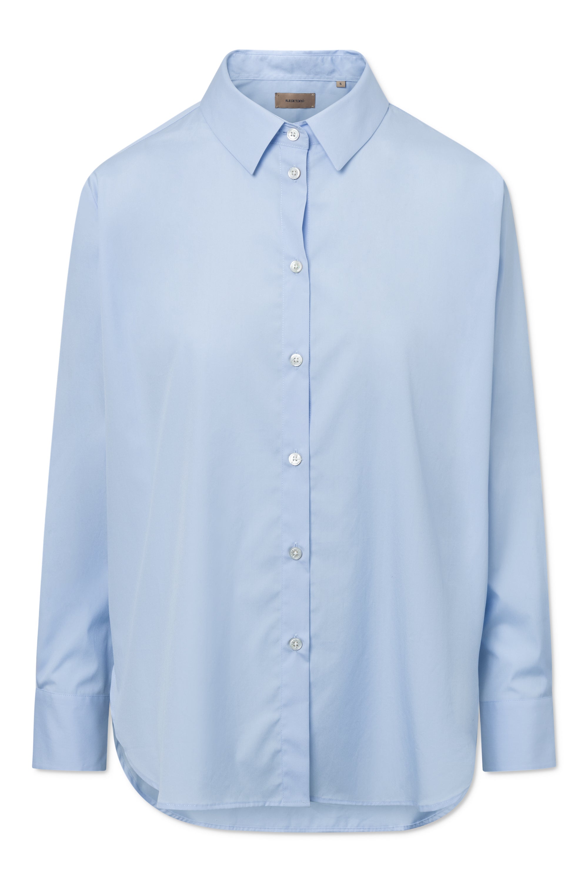 Rue de Tokyo SAMITA MAYFAIR SOLID SHIRTS LIGHT BLUE