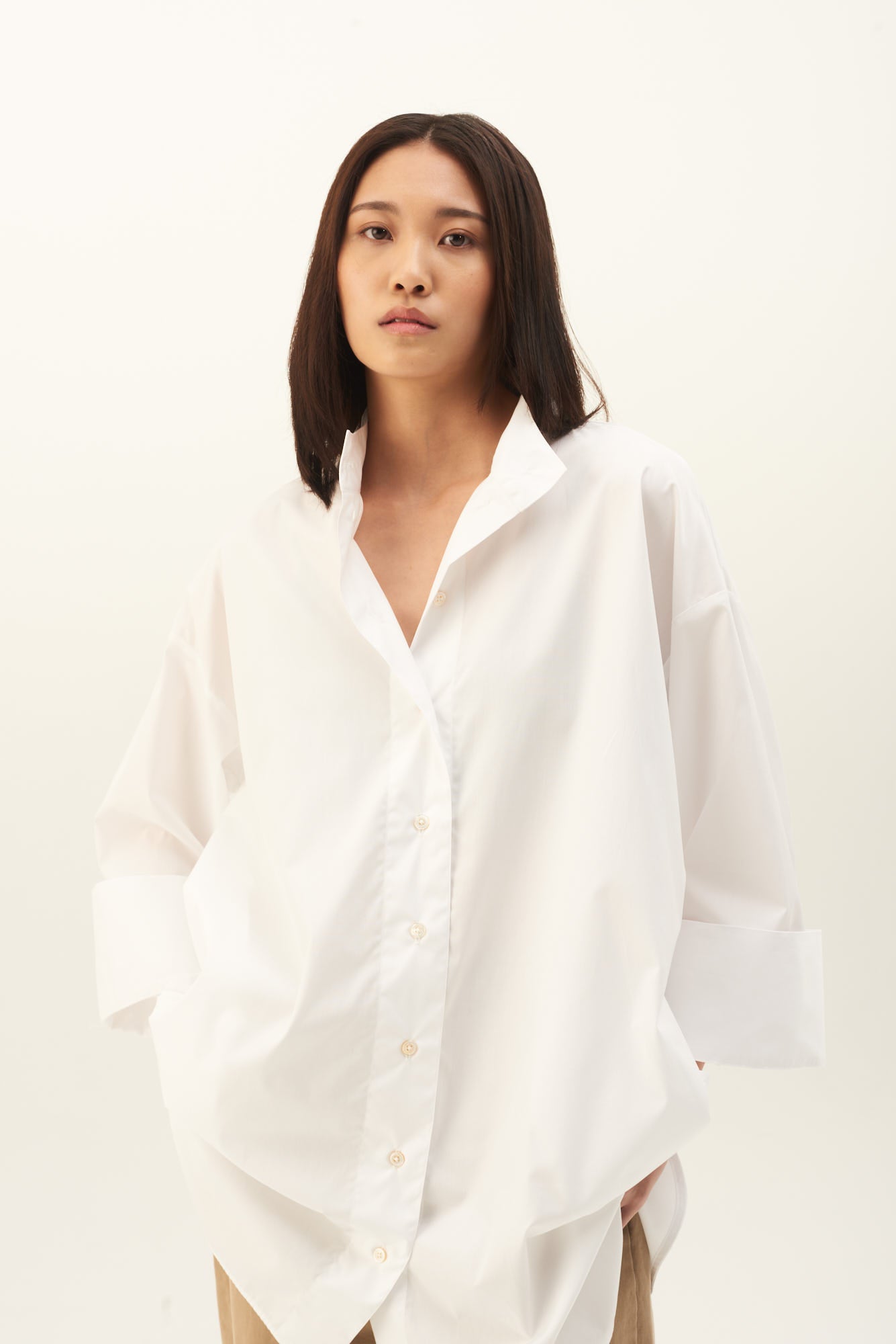 Rue de Tokyo SASCHA MAYFAIR SOLID SHIRTS WHITE