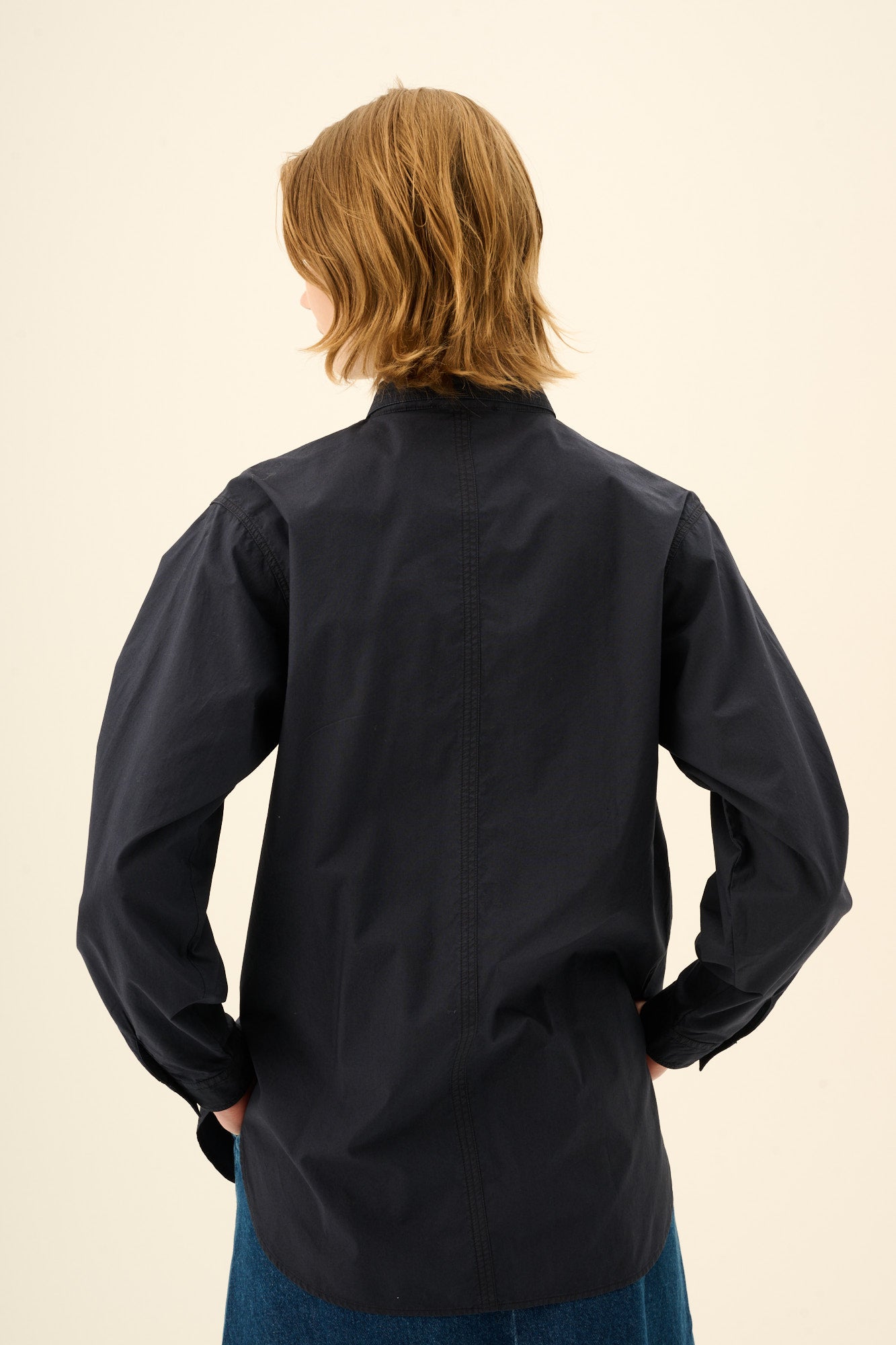 Rue de Tokyo SASI GMTD POPLIN Shirts DARK NAVY