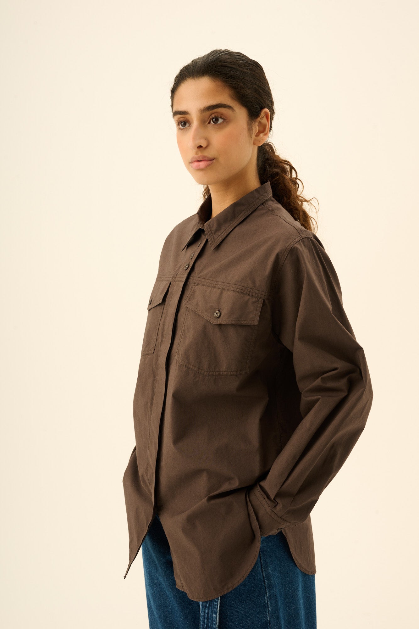 Rue de Tokyo SASI GMTD POPLIN Shirts FUDGE