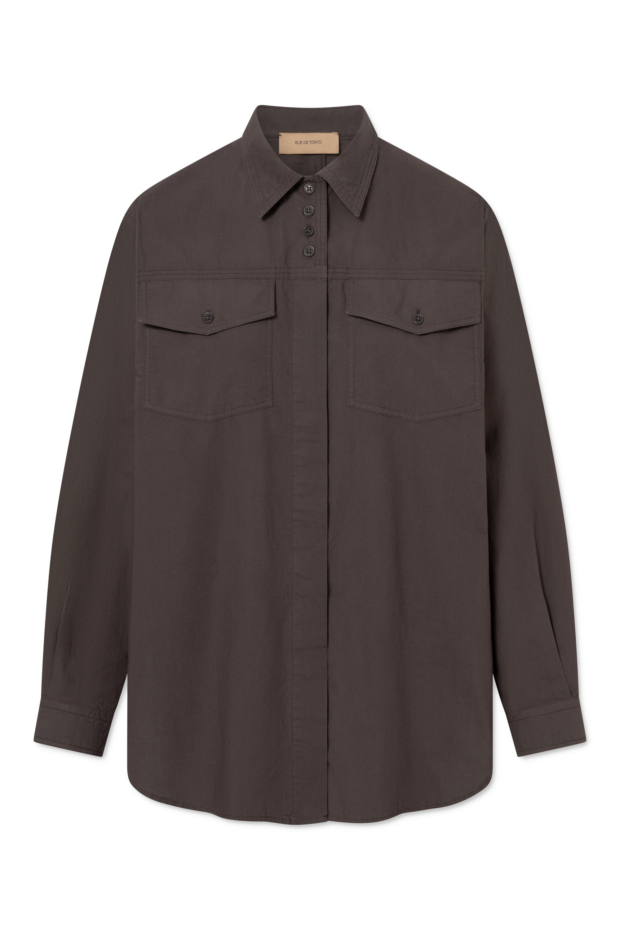 Rue de Tokyo SASI GMTD POPLIN Shirts FUDGE