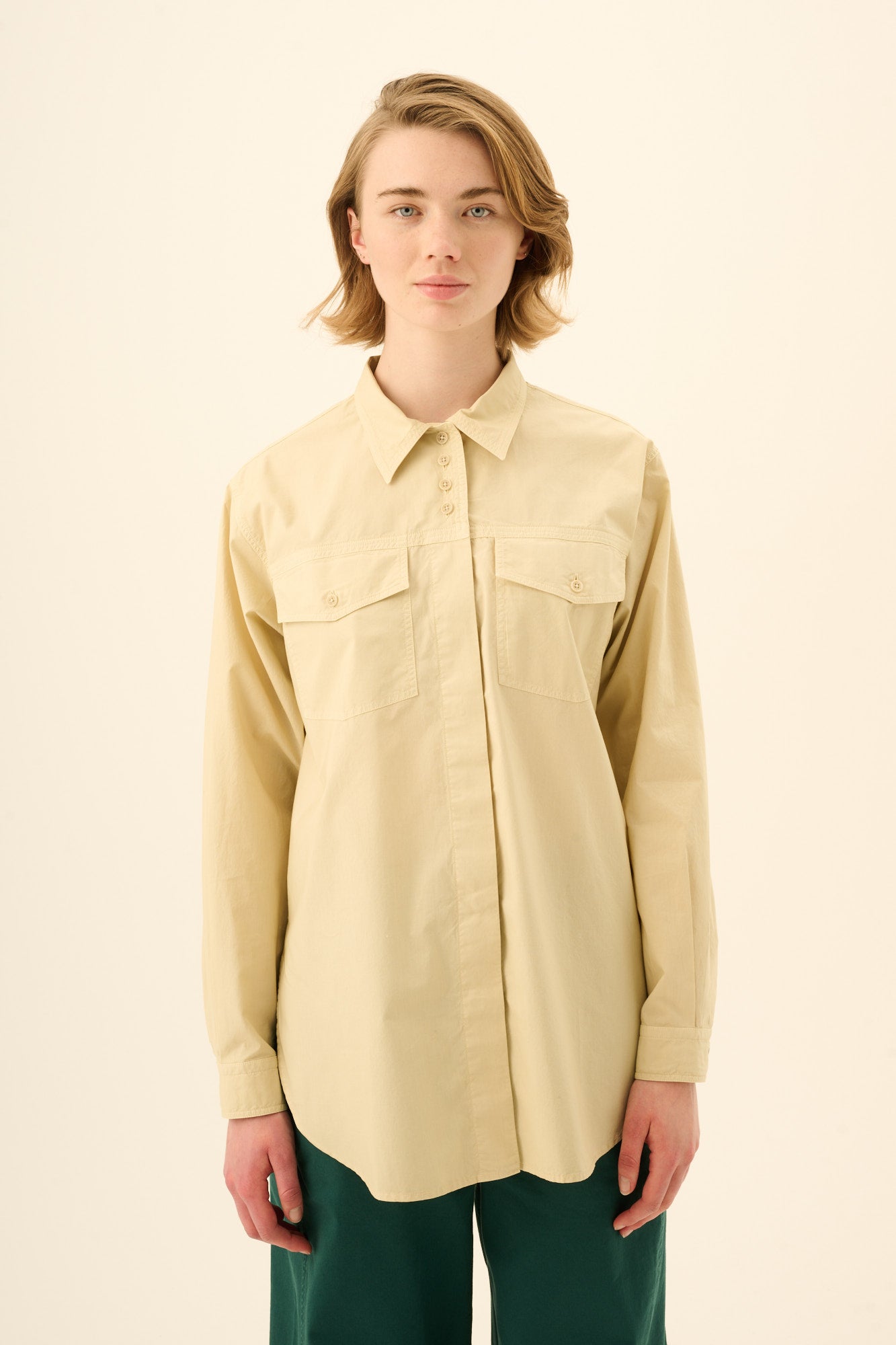 Rue de Tokyo SASI GMTD POPLIN Shirts SEA HAZE