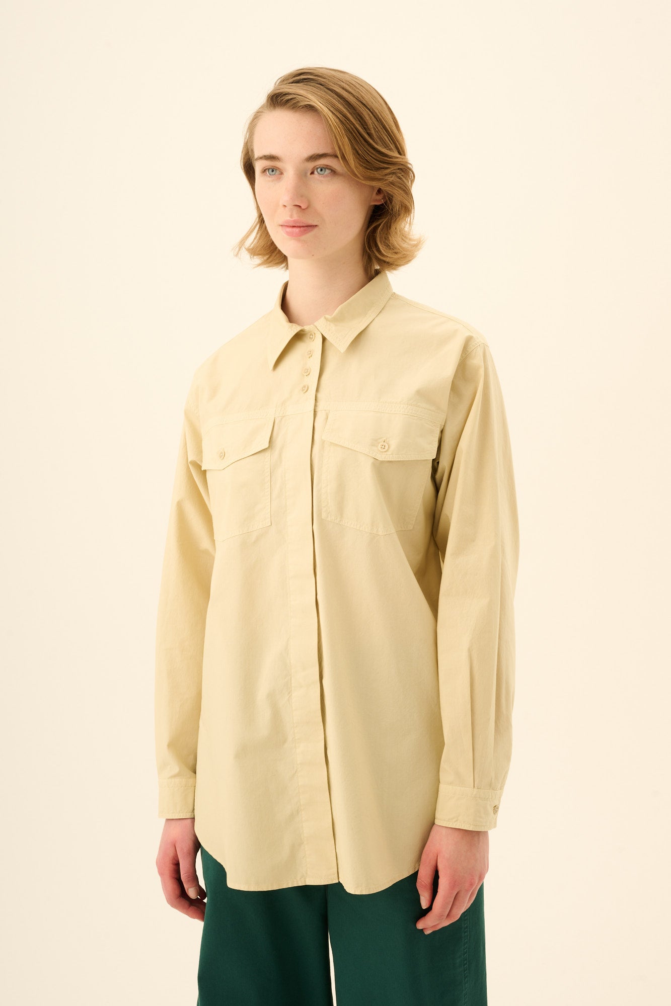 Rue de Tokyo SASI GMTD POPLIN Shirts SEA HAZE