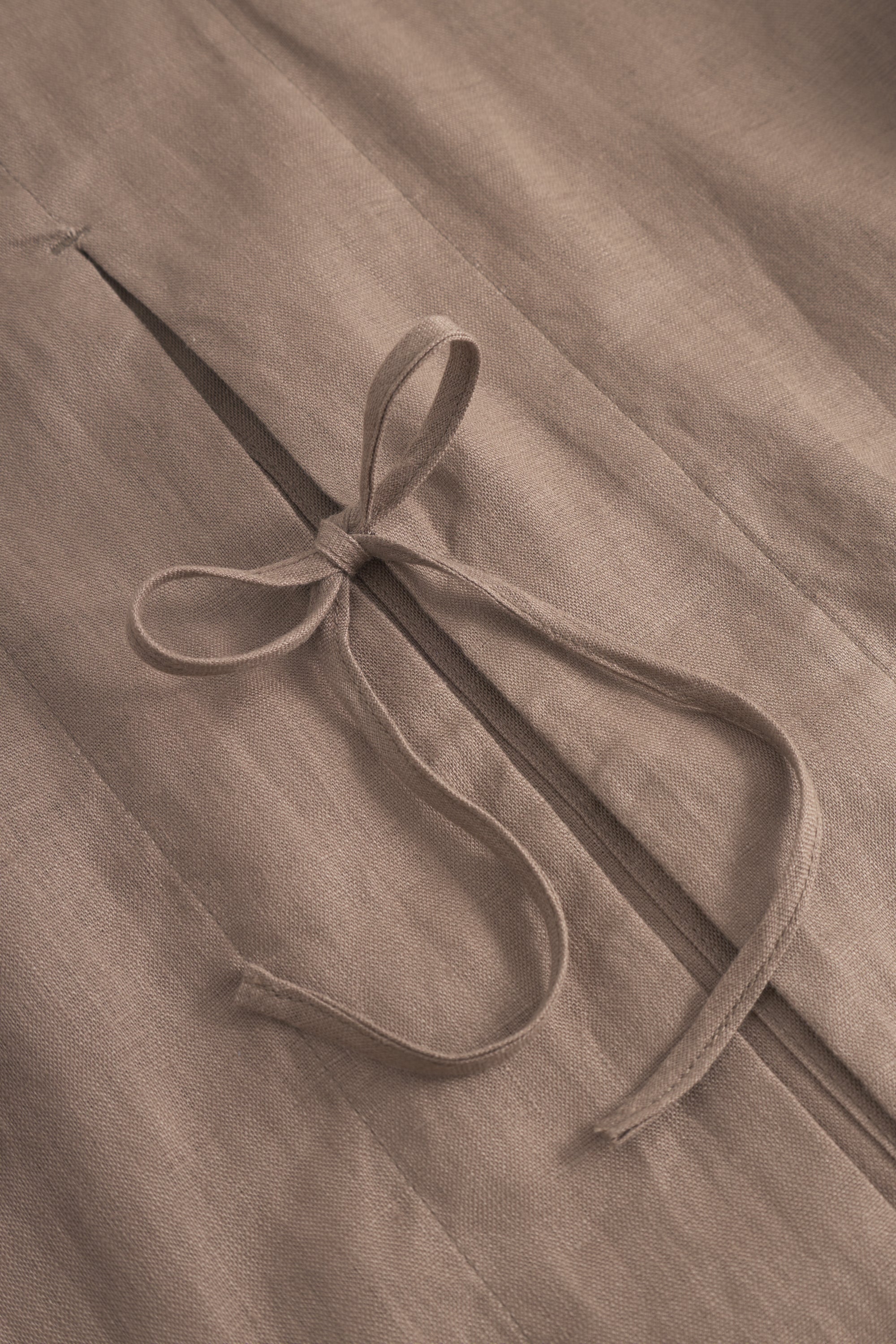 Rue de Tokyo SELIA SOLID LINEN Shirts TAUPE