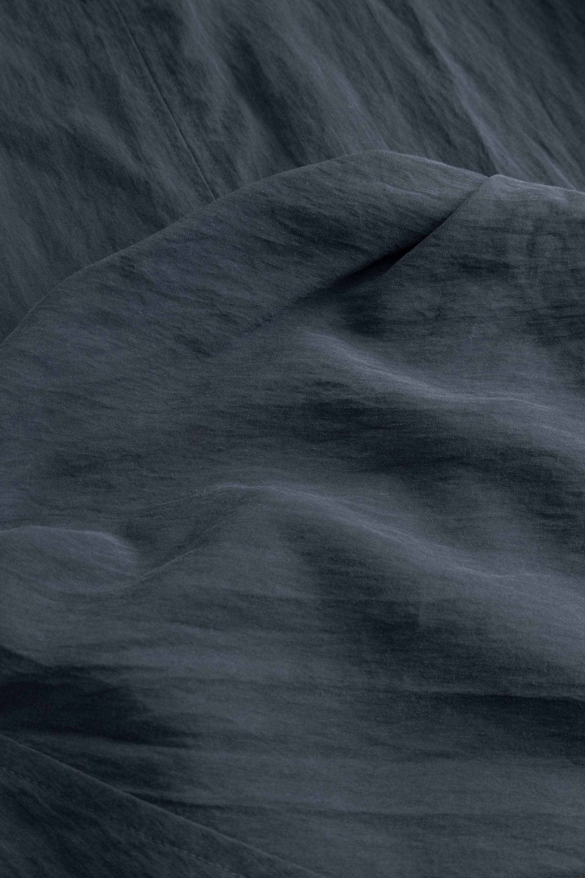 Rue de Tokyo SEMIRA CRINKLED TENCEL Blouses DARK NAVY