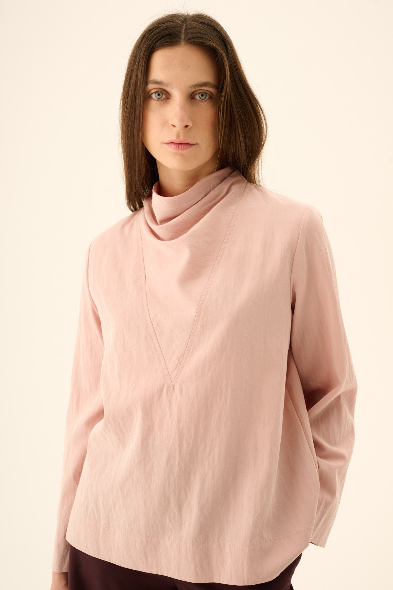 Rue de Tokyo SEMIRA CRINKLED TENCEL Blouses ROSE