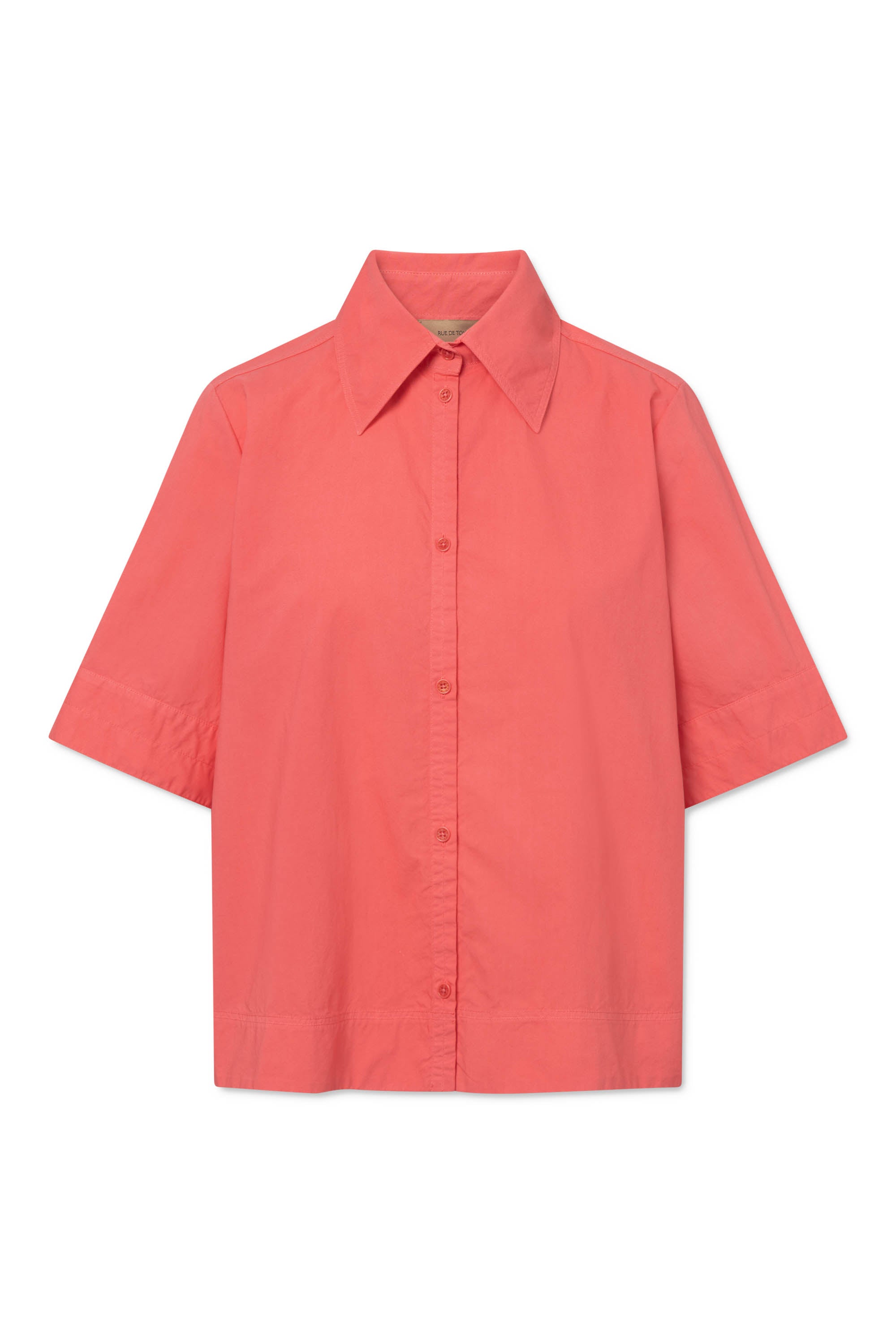 Rue de Tokyo SEREN GMTD POPLIN Shirts CORAL RED