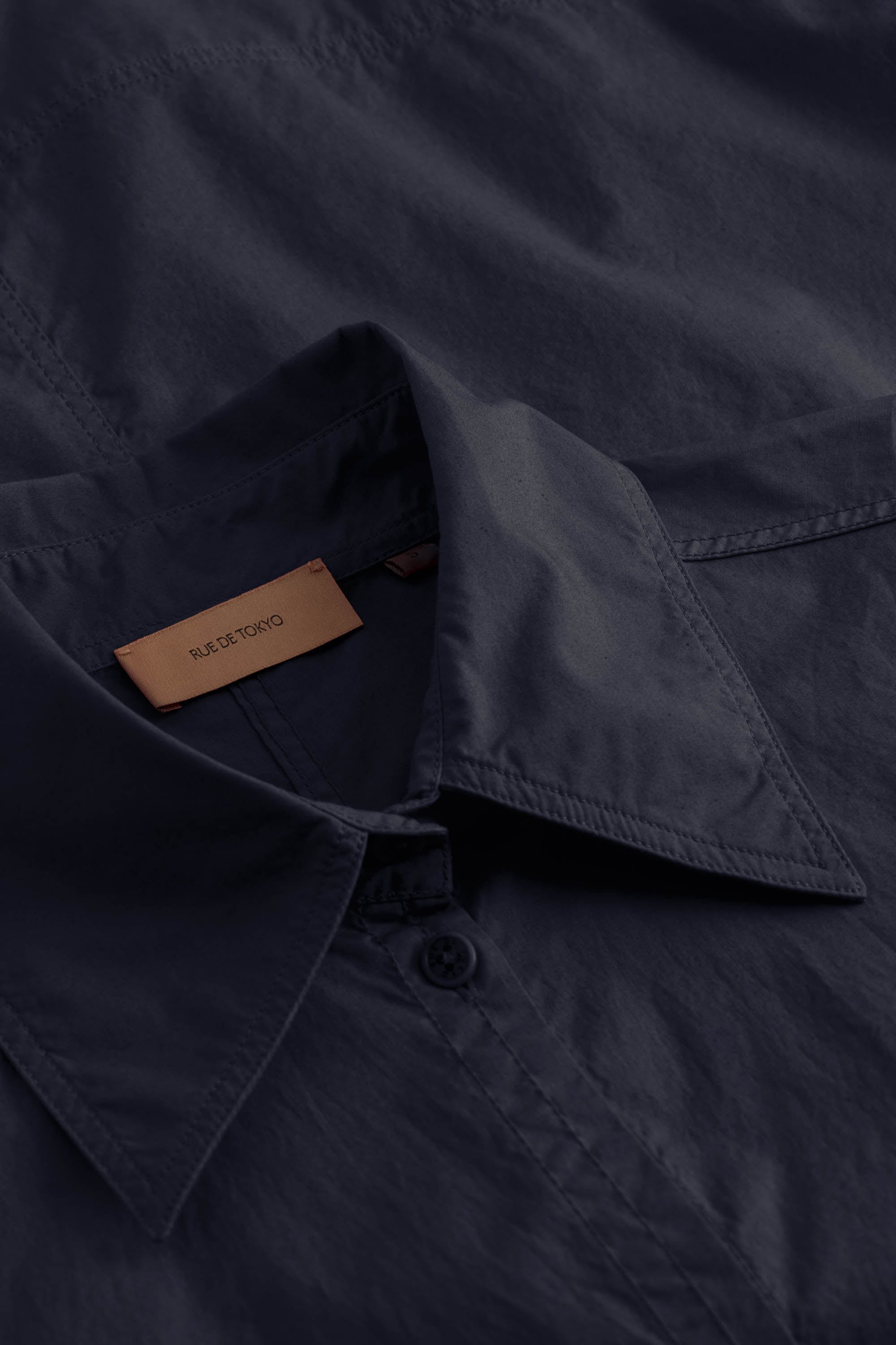 Rue de Tokyo SEREN GMTD POPLIN Shirts DARK NAVY