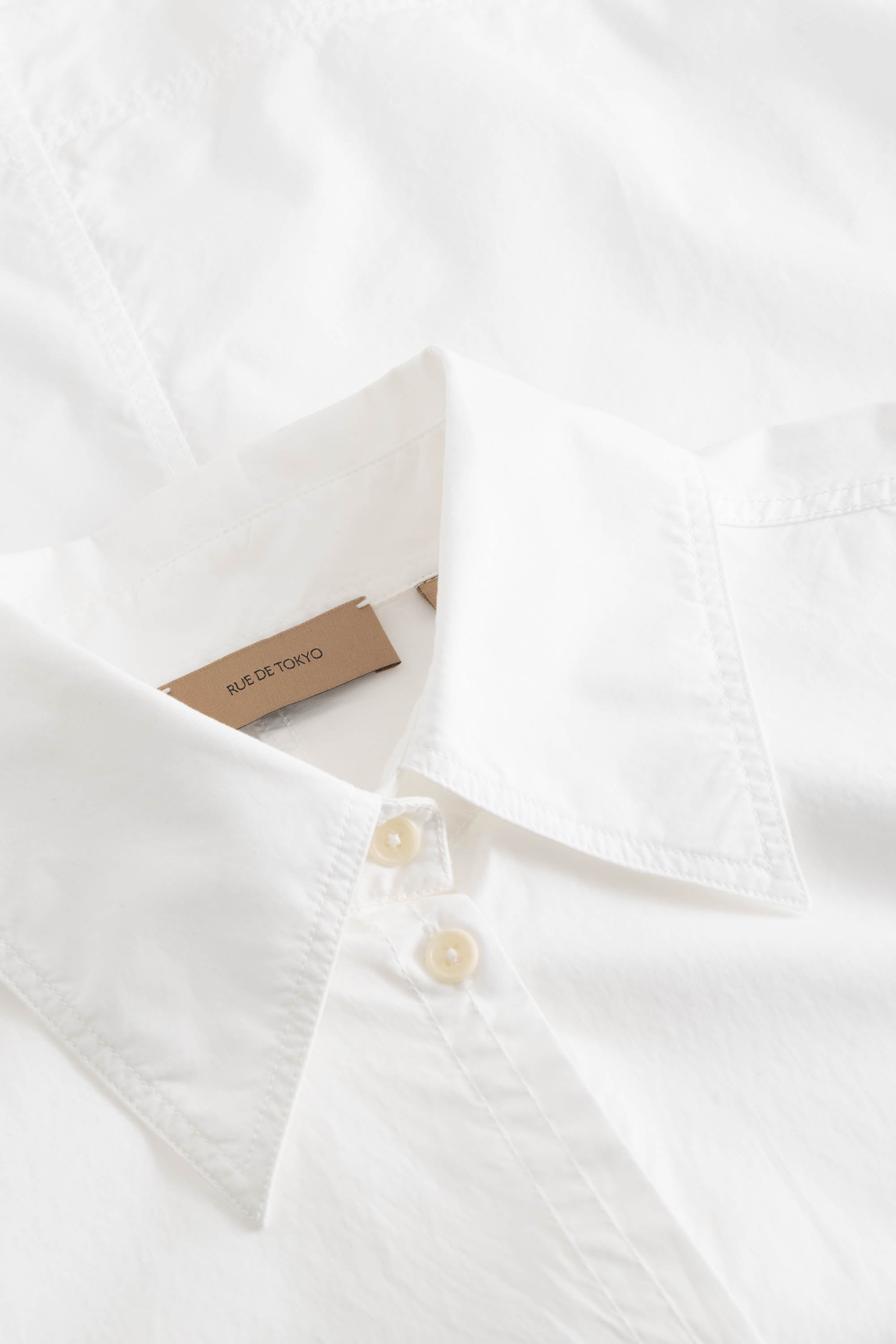 Rue de Tokyo SEREN GMTD POPLIN Shirts WHITE