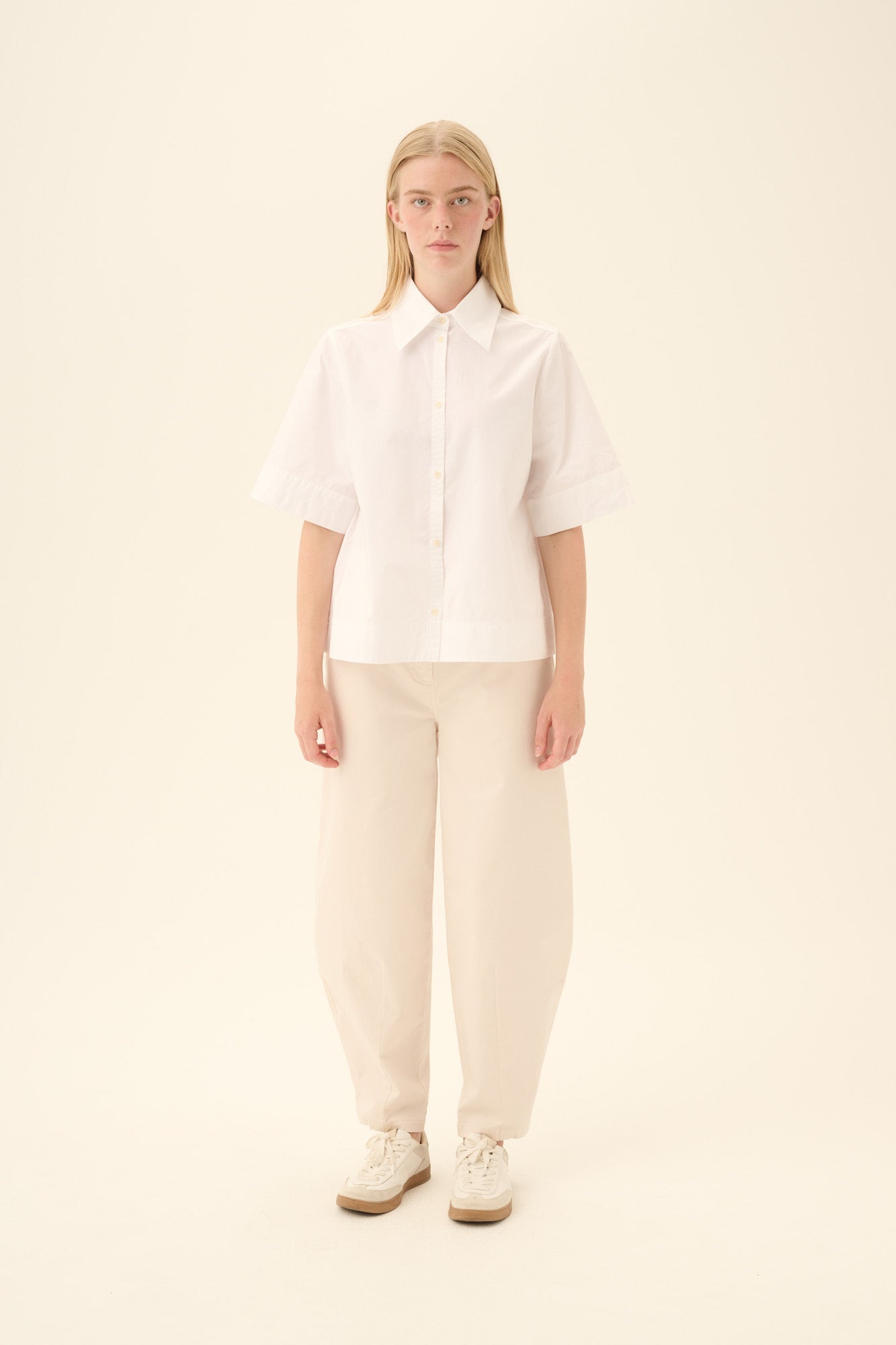 Rue de Tokyo SEREN GMTD POPLIN Shirts WHITE