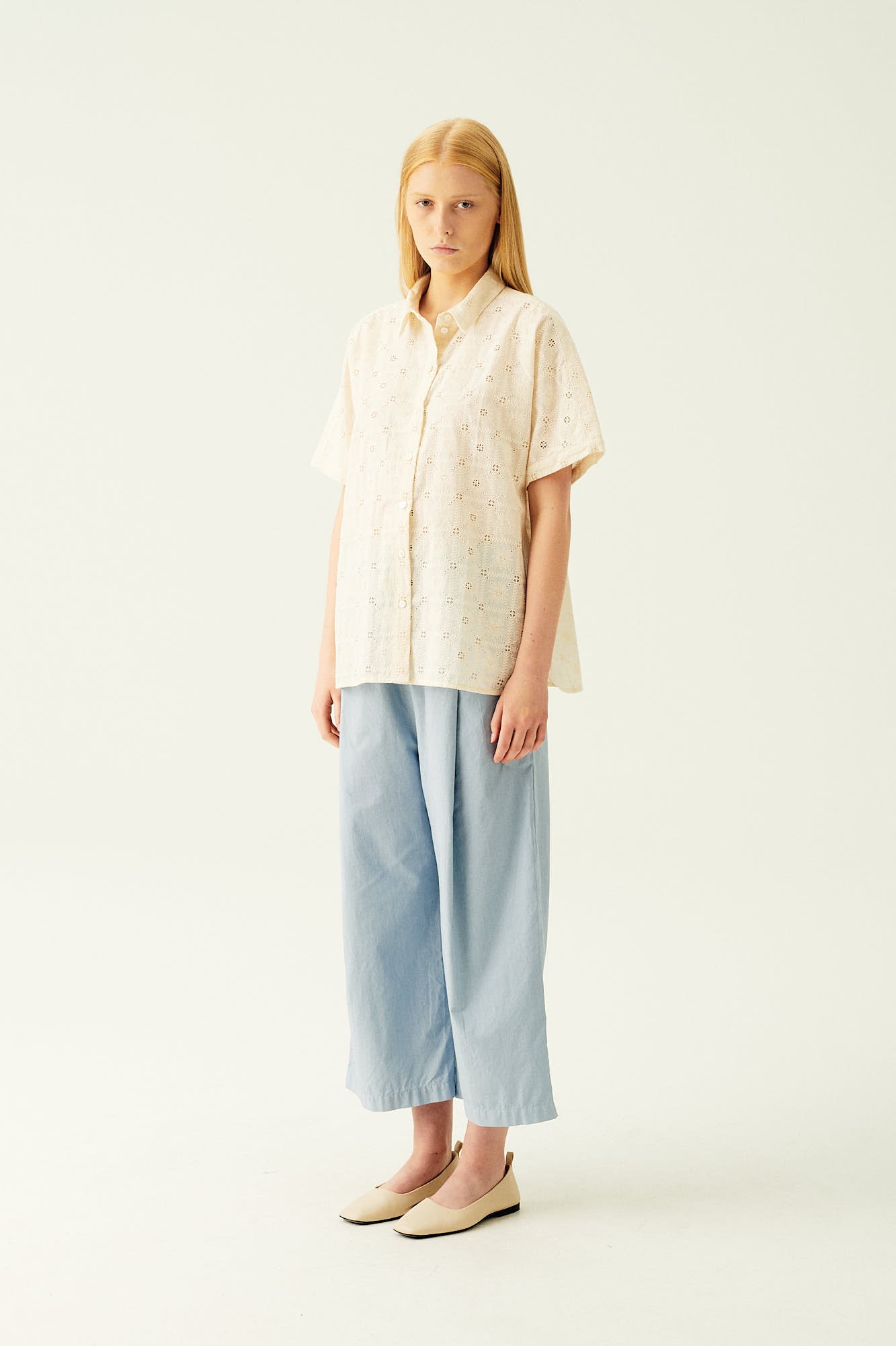 Rue de Tokyo SESSE SHIRT LIGHT BLUE SHIRTS IVORY