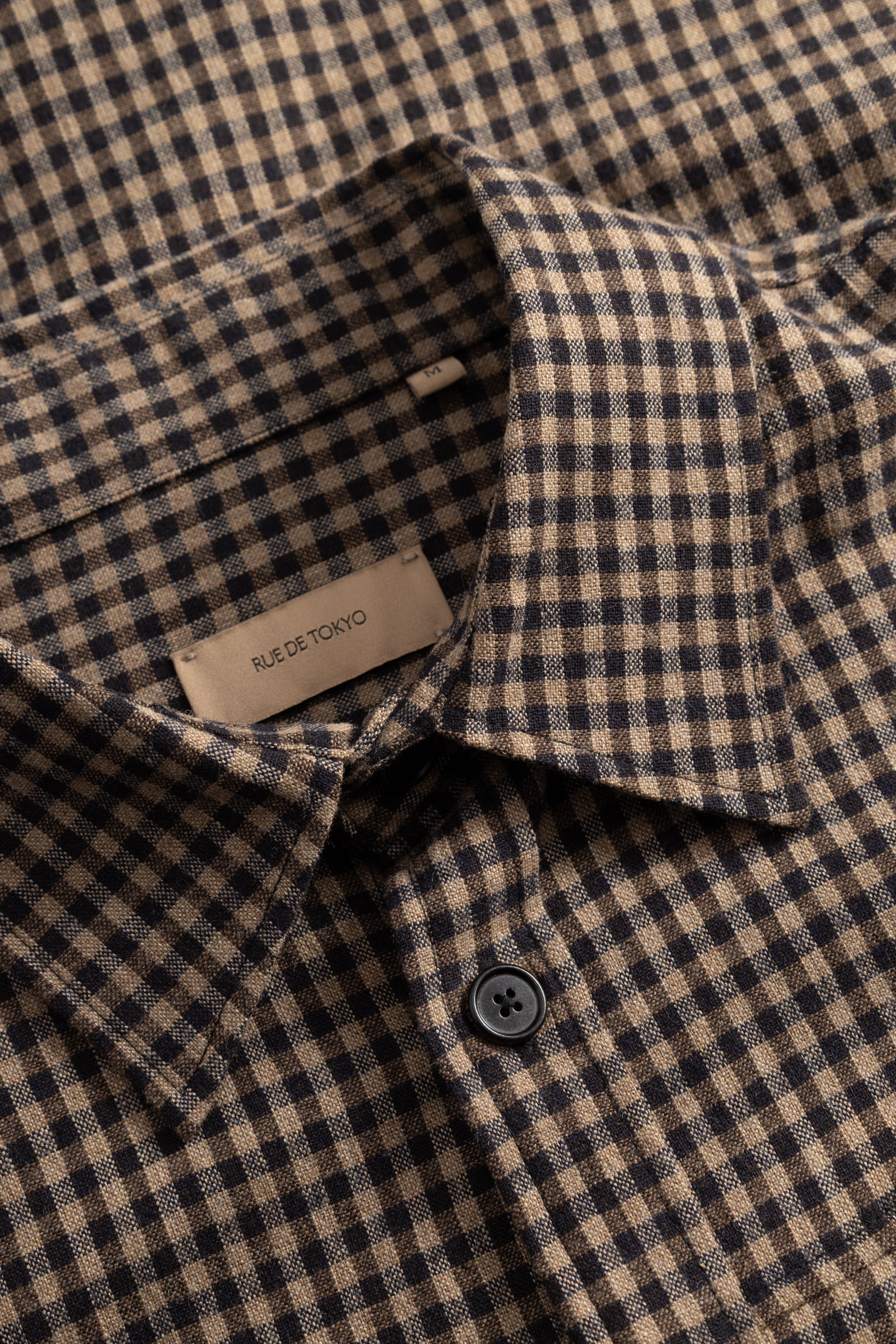 Rue de Tokyo SEVERAS SUPREME PINZA CHECK Shirts BROWN/BLACK CHECK