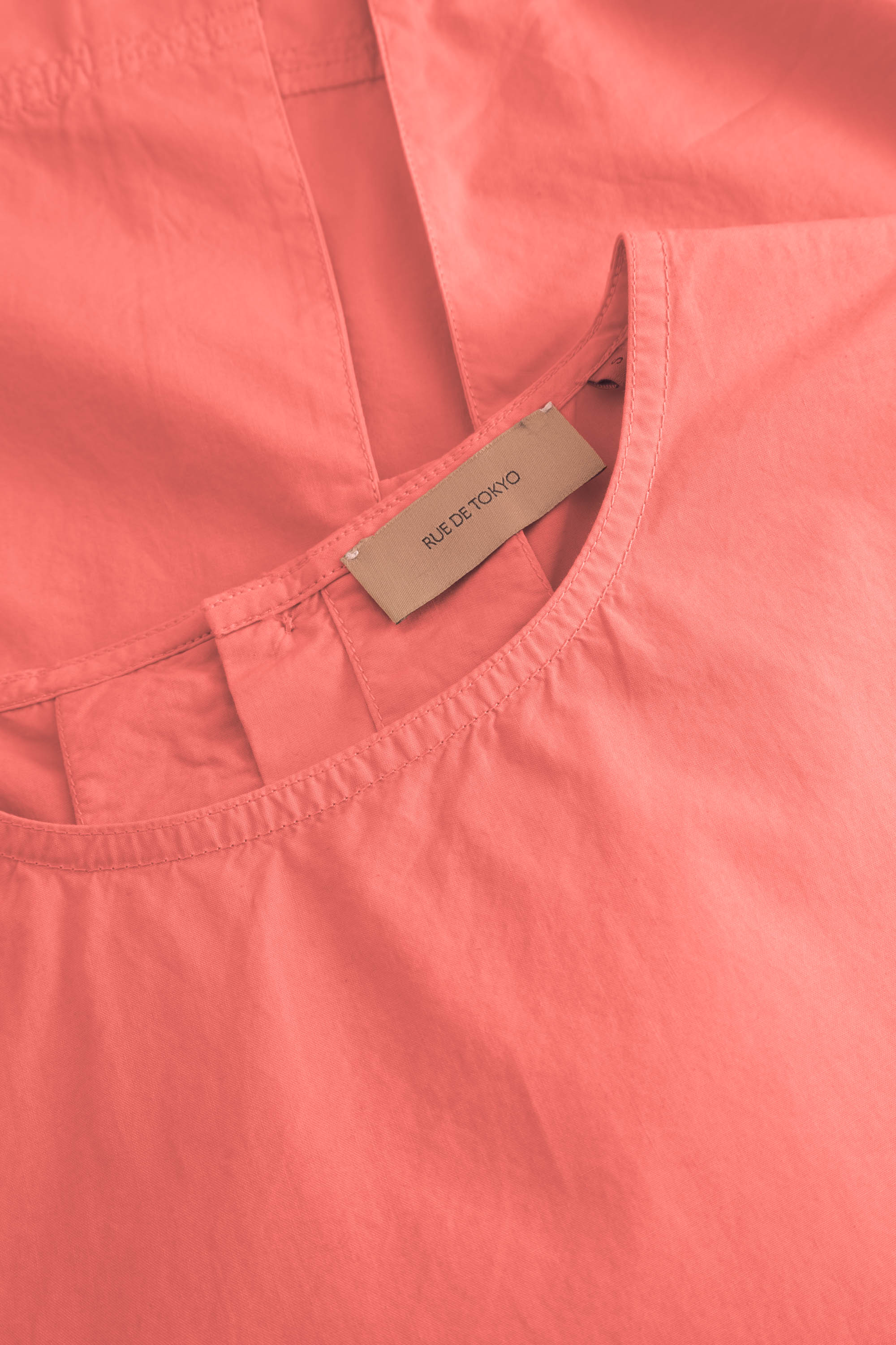 Rue de Tokyo SHARREN GMTD POPLIN Blouses CORAL RED