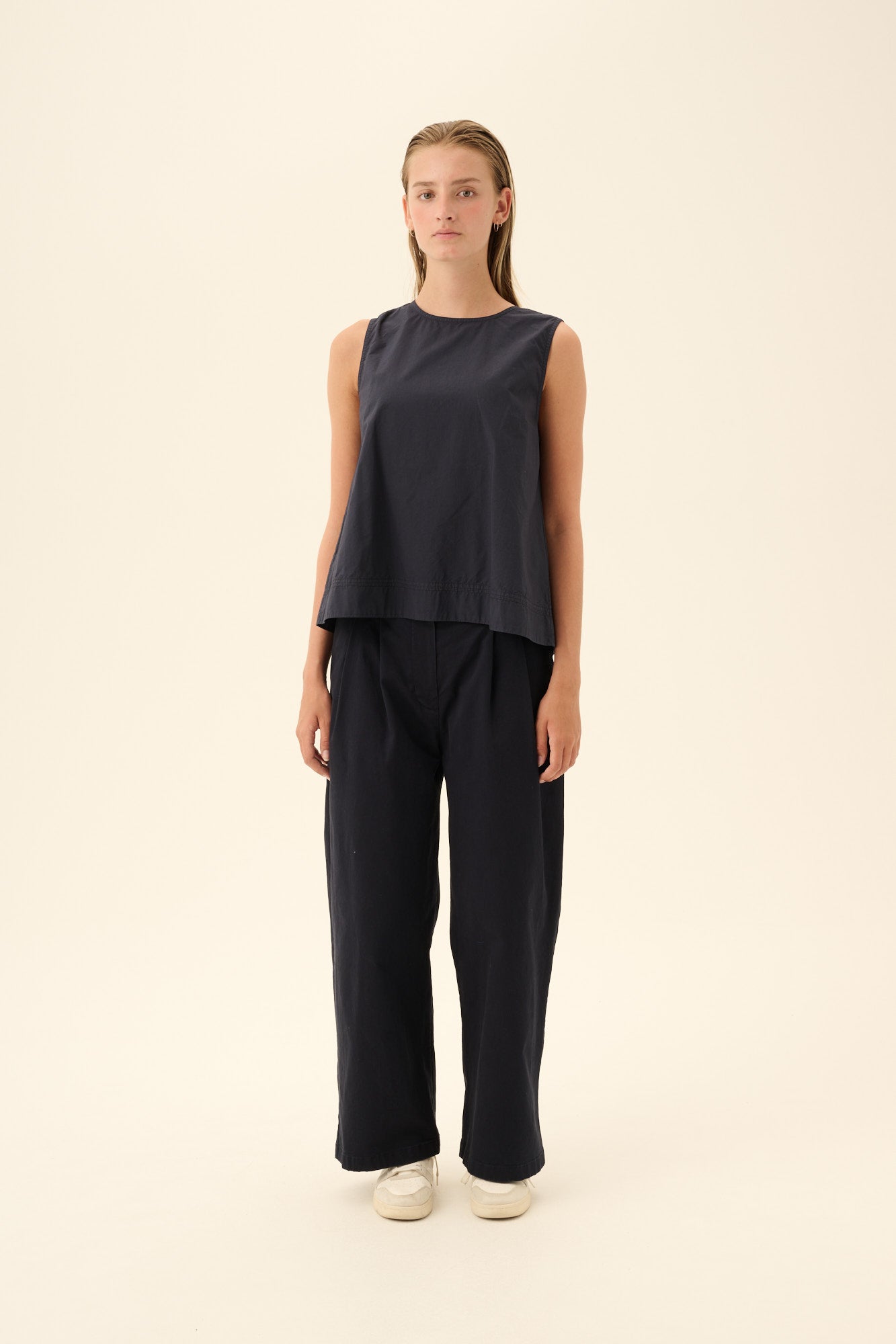Rue de Tokyo SHARREN GMTD POPLIN Blouses DARK NAVY