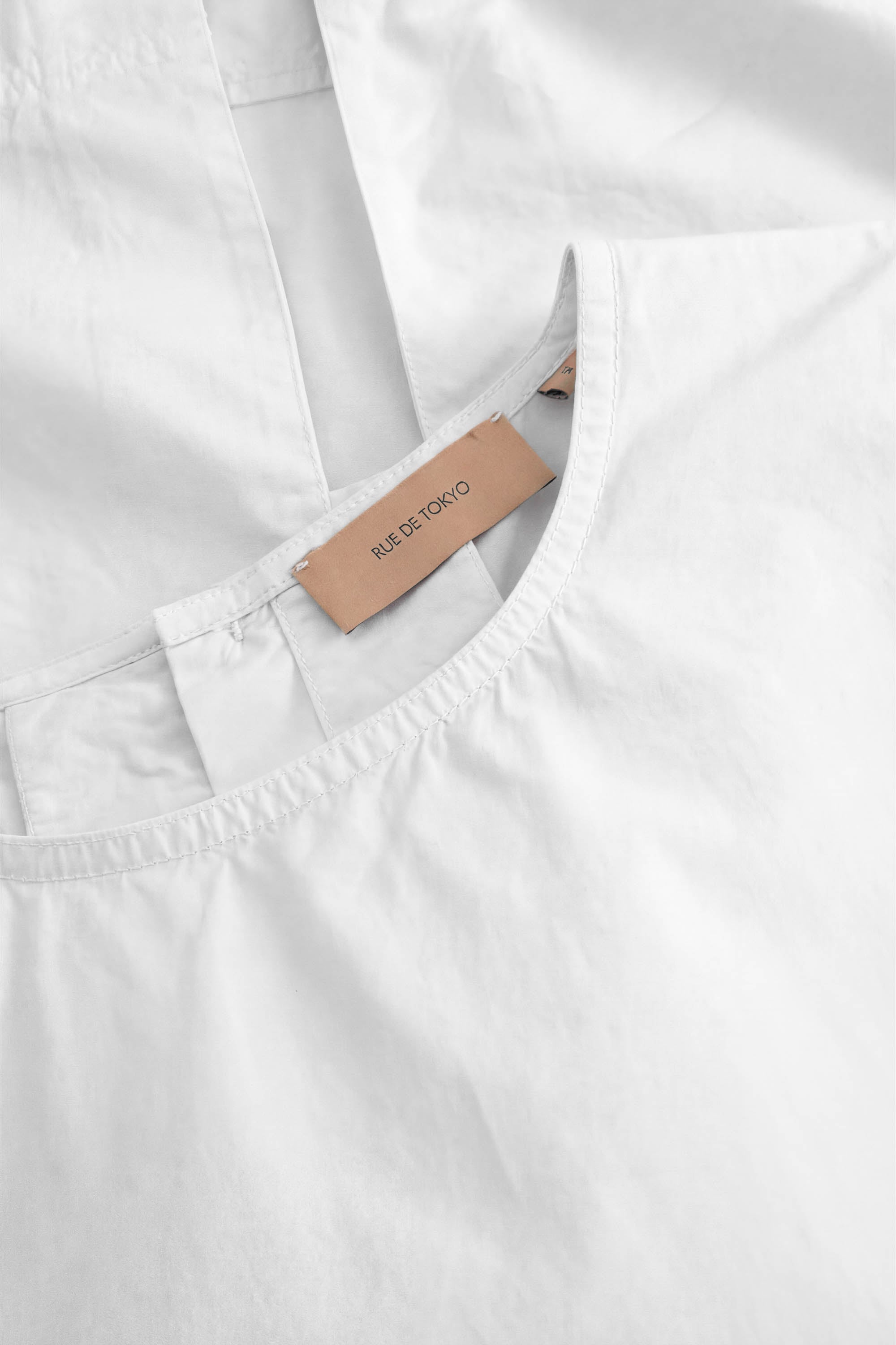 Rue de Tokyo SHARREN GMTD POPLIN Blouses WHITE