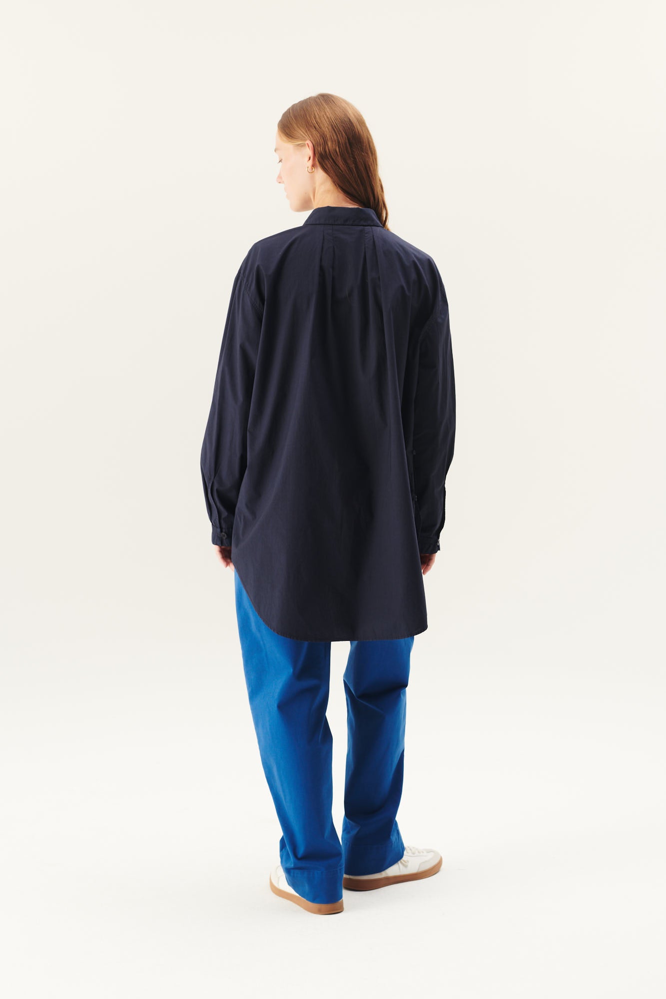 Rue de Tokyo SHELBY ORGANIC GARMENT DYED POPLIN Shirts DARK NAVY