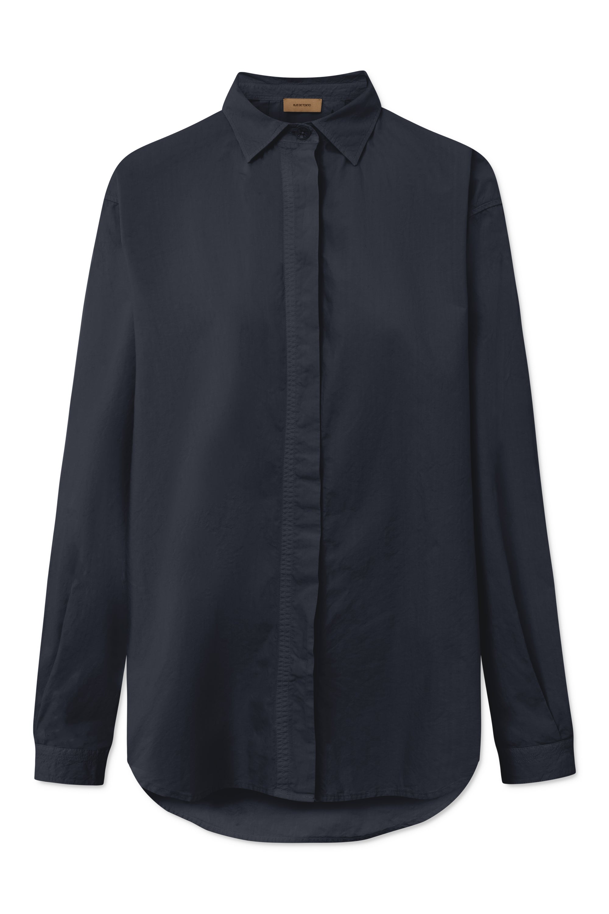 Rue de Tokyo SHELBY ORGANIC GARMENT DYED POPLIN Shirts DARK NAVY