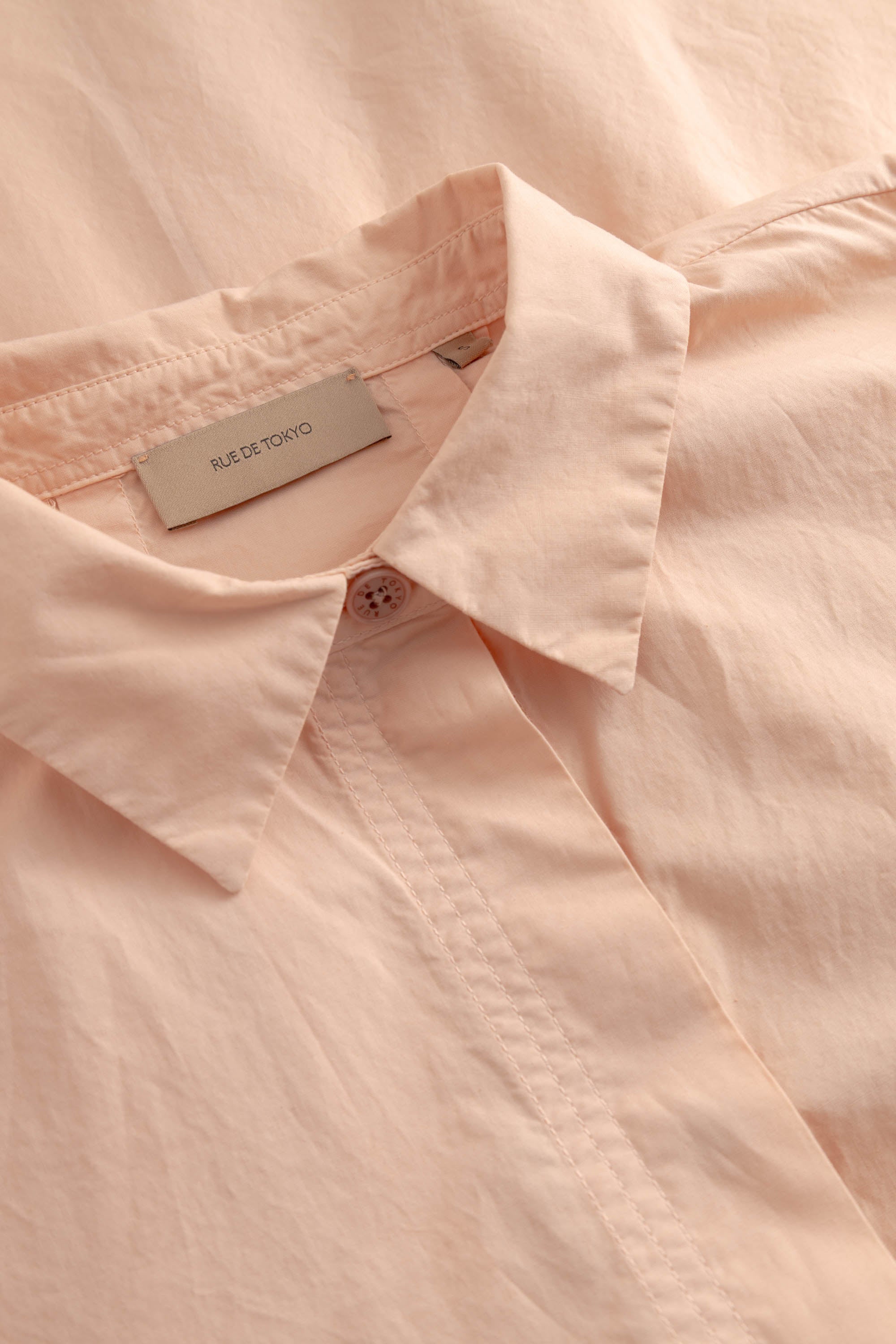 Rue de Tokyo SHELBY GARMENT DYED POPLIN Shirts BEIGE ROSE