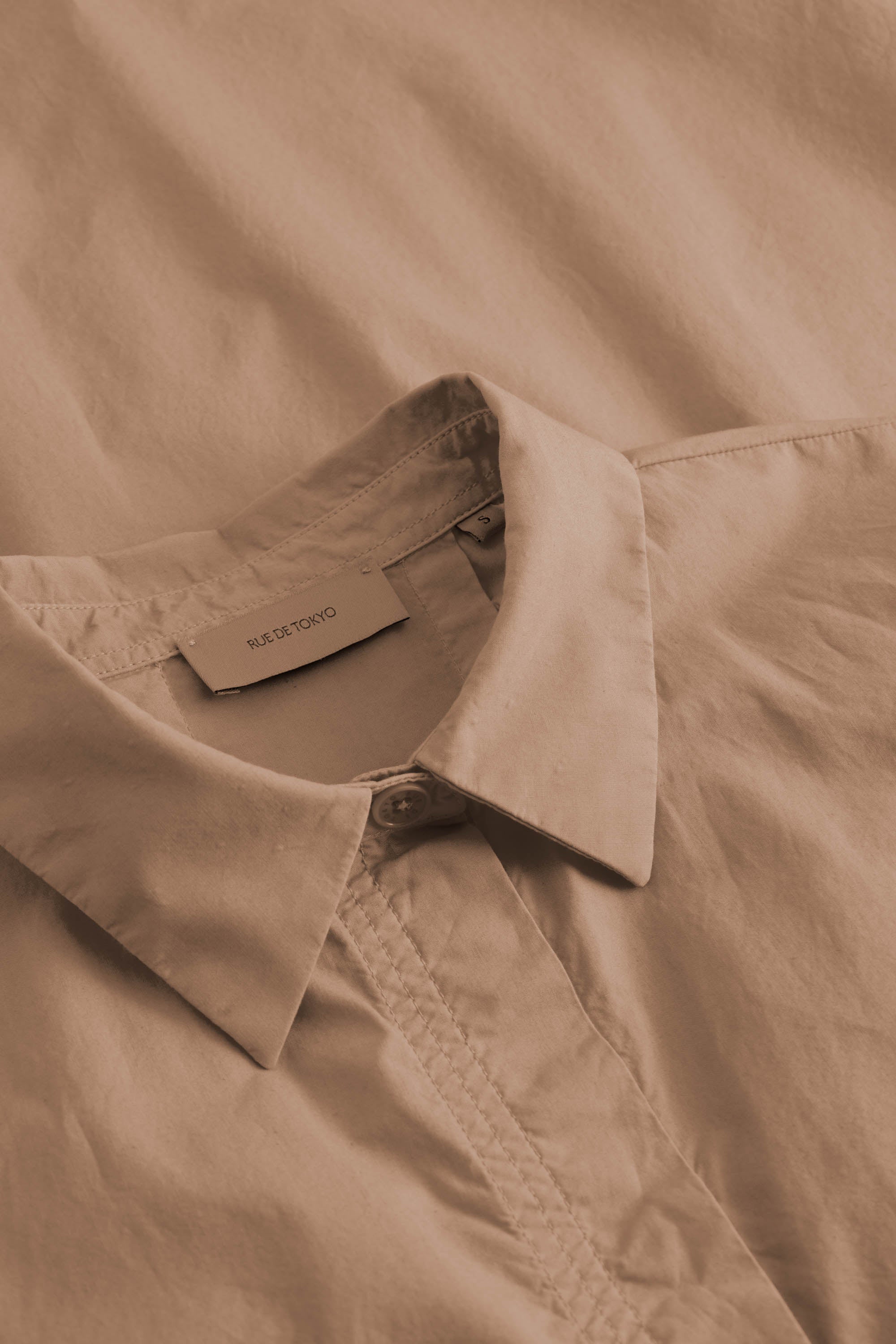Rue de Tokyo SHELBY GARMENT DYED POPLIN Shirts MOCHA