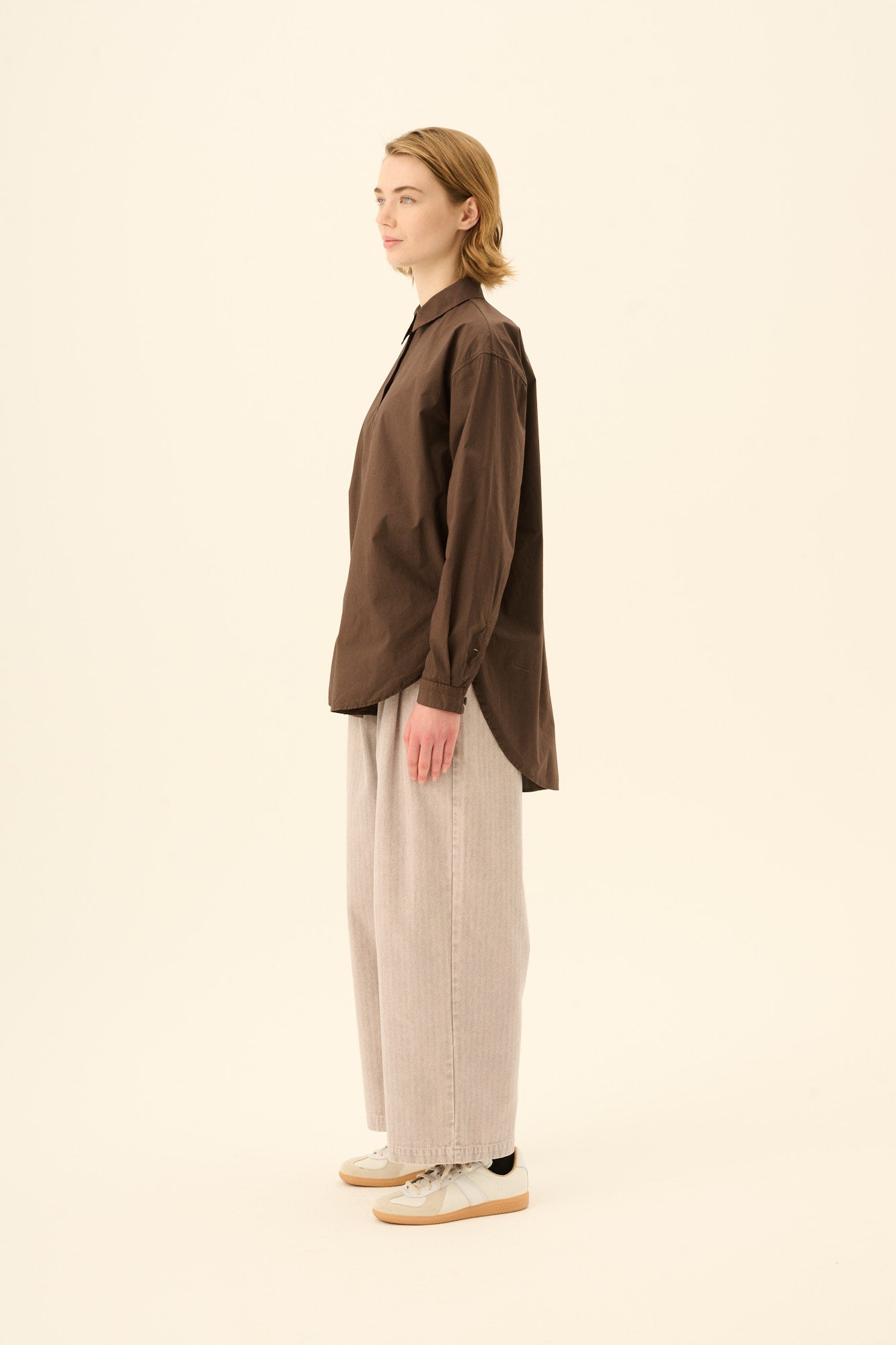 Rue de Tokyo SHELBY GMTD POPLIN Shirts FUDGE